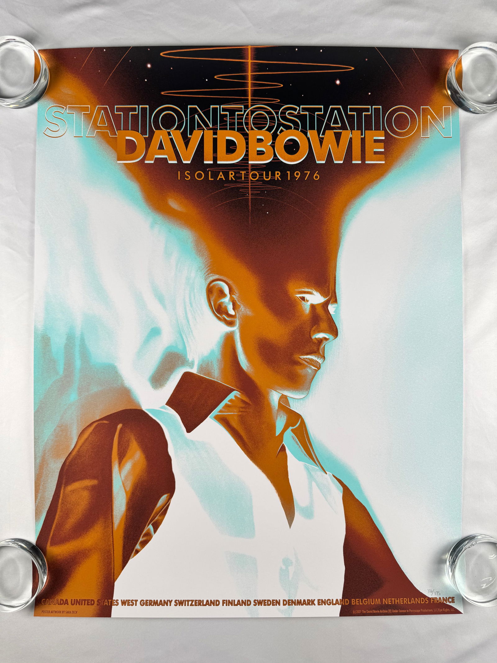 David Bowie Station to Station Isolar Tour Poster 1976 (1 of 5)