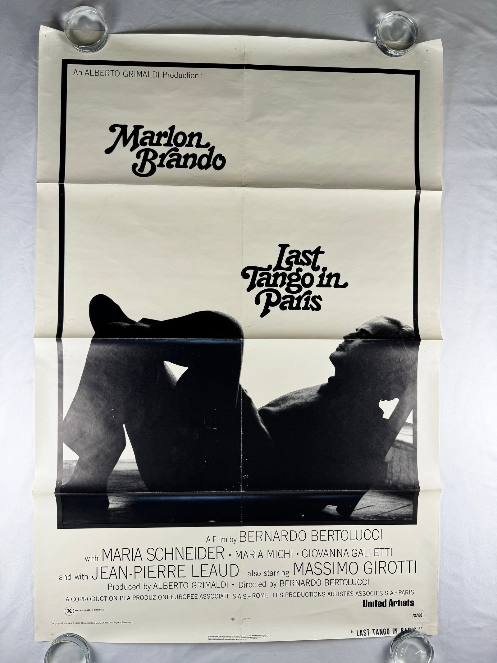 Last Tango in Paris Original One Sheet Movie Poster 27"x41" 1972 (1 of 5)