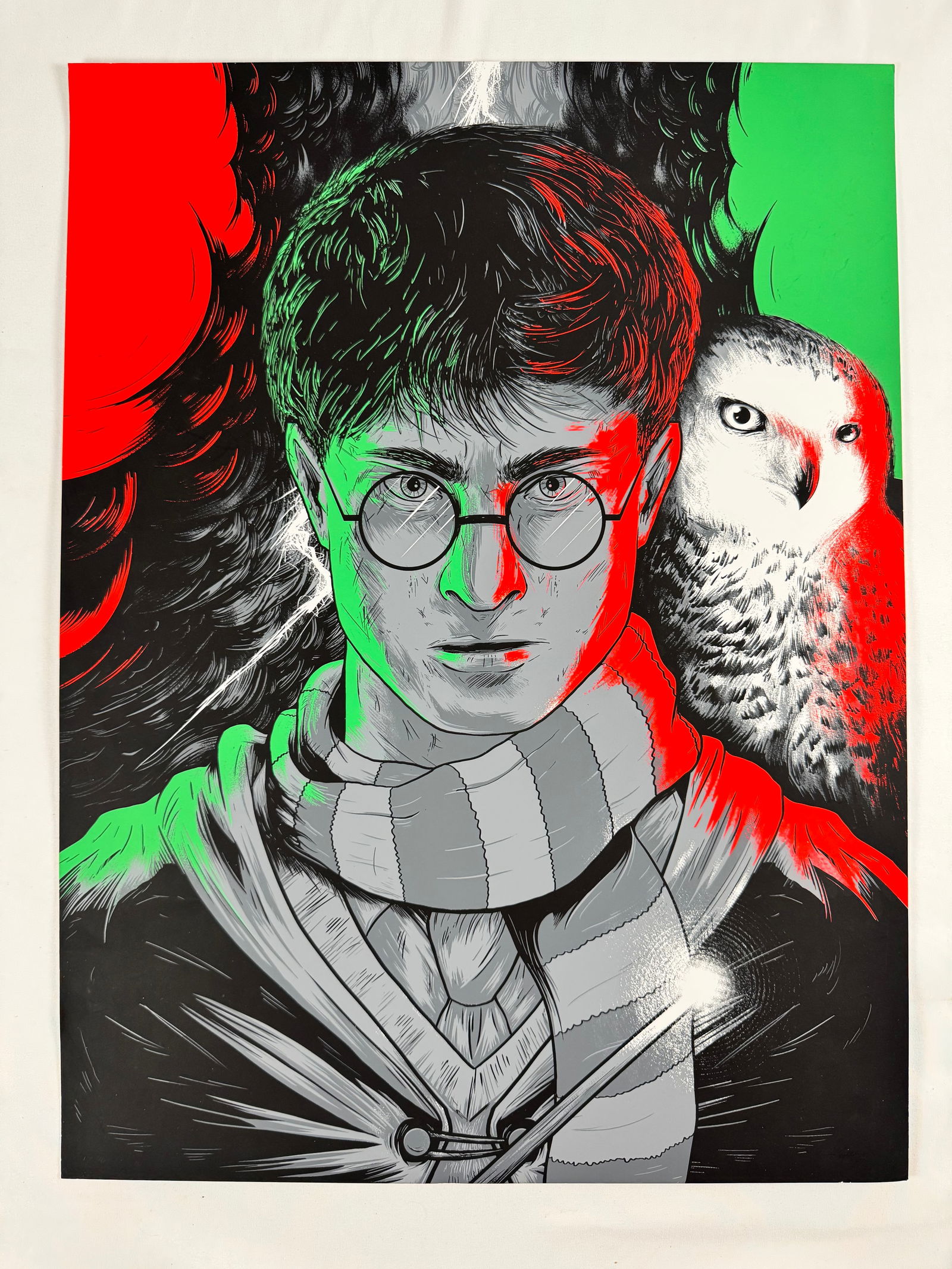 Harry Potter by Danny Haas Numbered 17/40 Original Movie Poster Print (1 of 6)