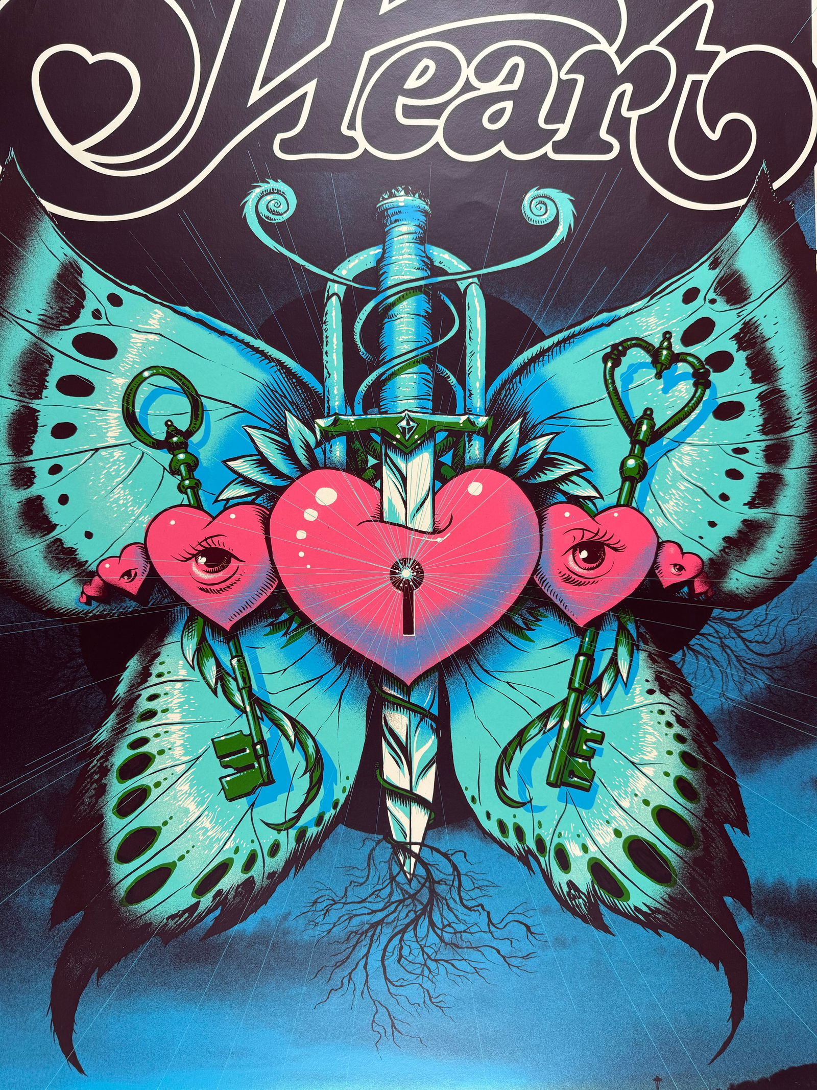 Heart by Jeff Soto Benaroya Live Presents Ann & Nancy Wilson Seattle 2013 Signed Poster (1 of 7)