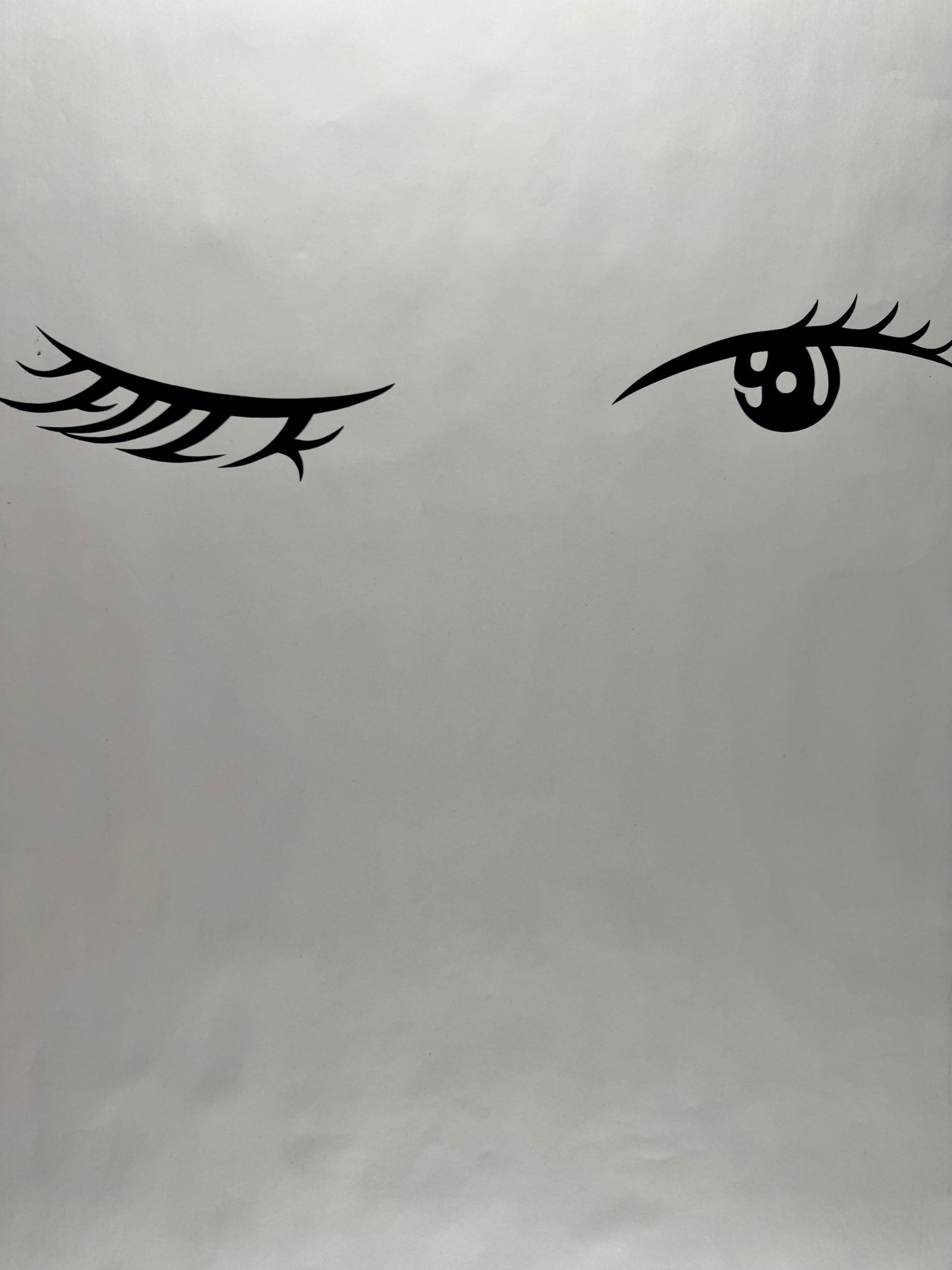 Geoff McFetridge “Fuck You Eyes" 1997 Signed Numbered 24/32 Poster Print: Screenprint titled “Fuck You Eyes” by Geoff McFetridge. Signed and numbered by the artist in pencil along the lower margin.