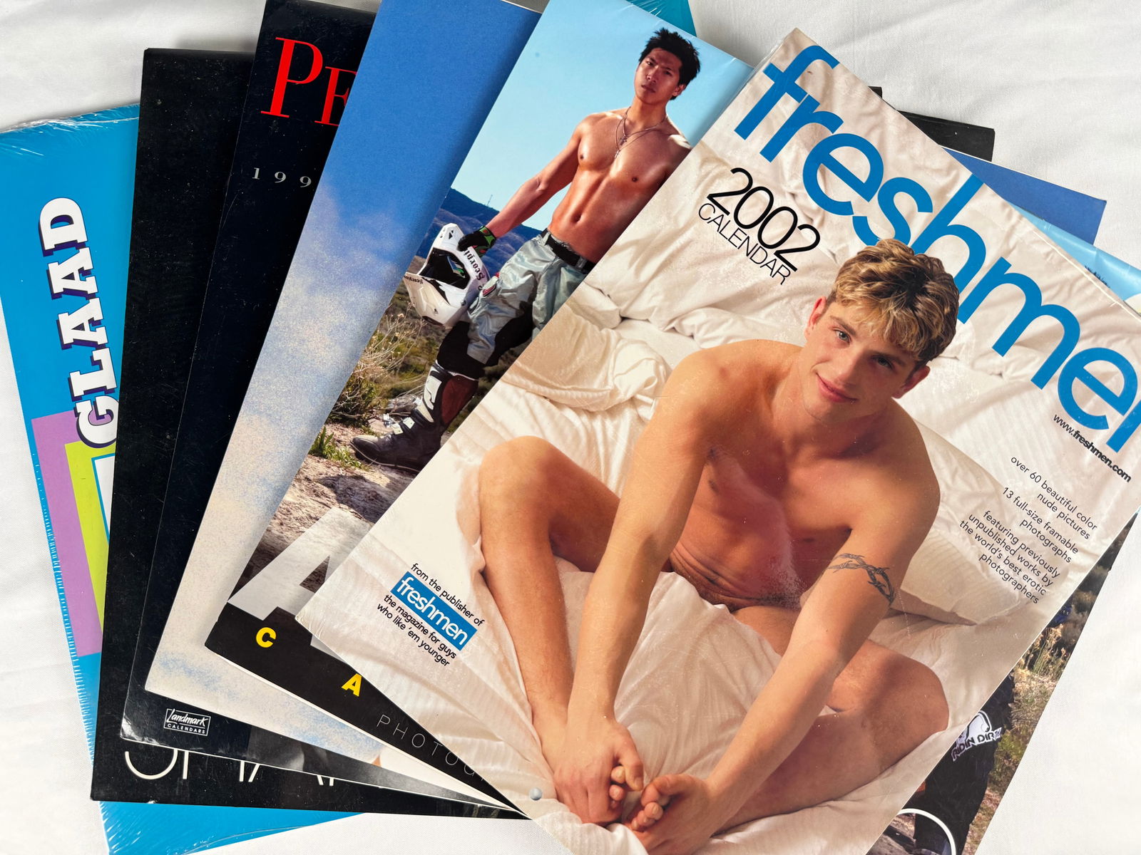 Lot of 6 Male Model Calendars GLAAD Freshmen APM Sharp Image Gay Interest (1 of 7)