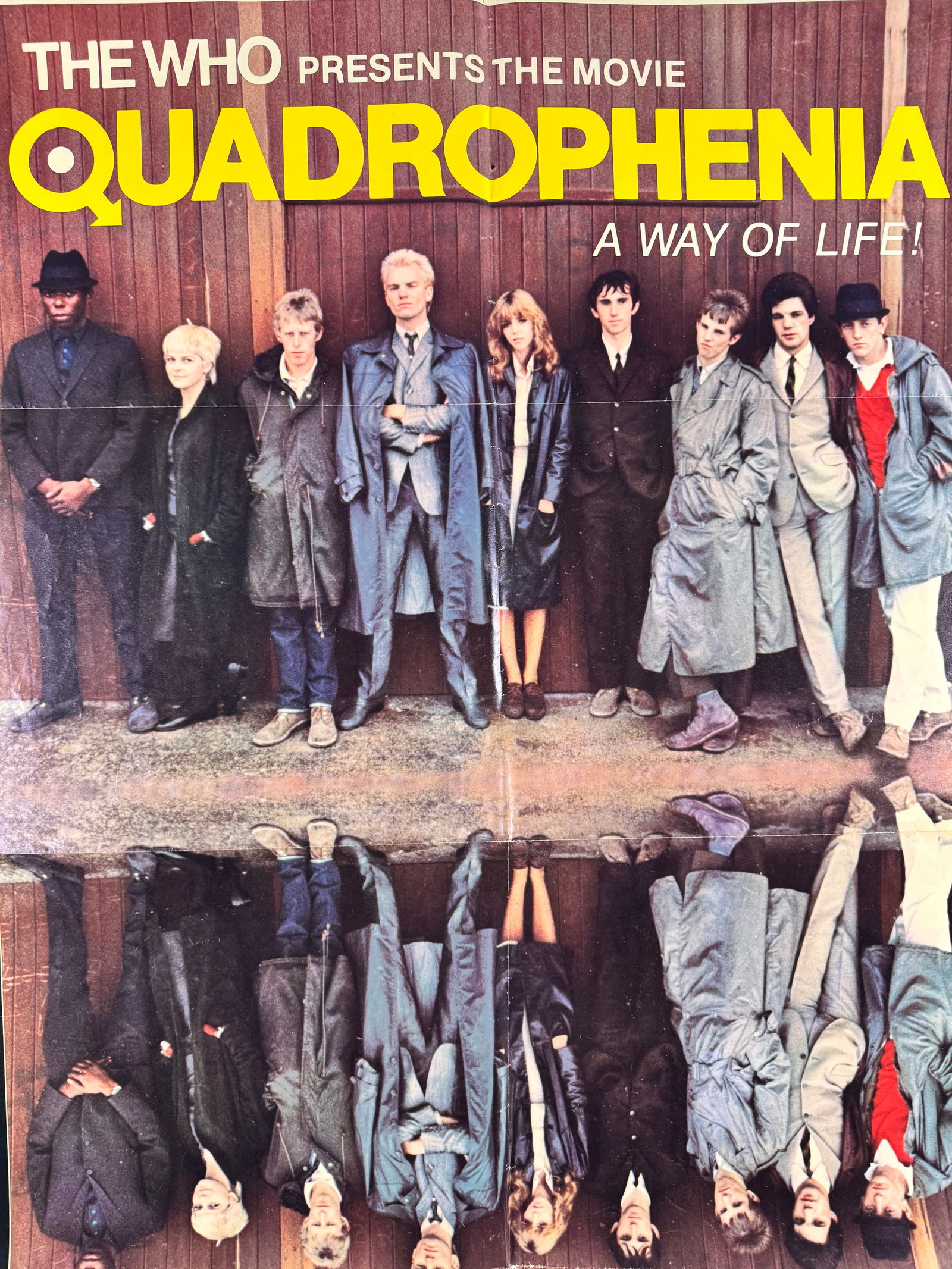 Quadrophenia 1979 One Sheet Poster Franc Roddam 27 x 41 in Sting: Original 1979 one sheet poster for Quadrophenia directed by Franc Roddam. Stars Phil Daniels and Sting.