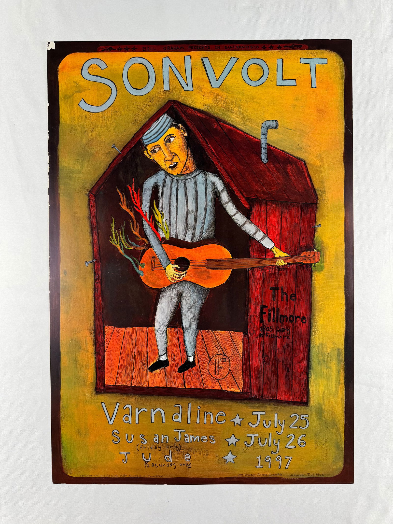 Son Volt #F280 July 25-26 1997 Concert Poster Bill Graham Fillmore (1 of 5)