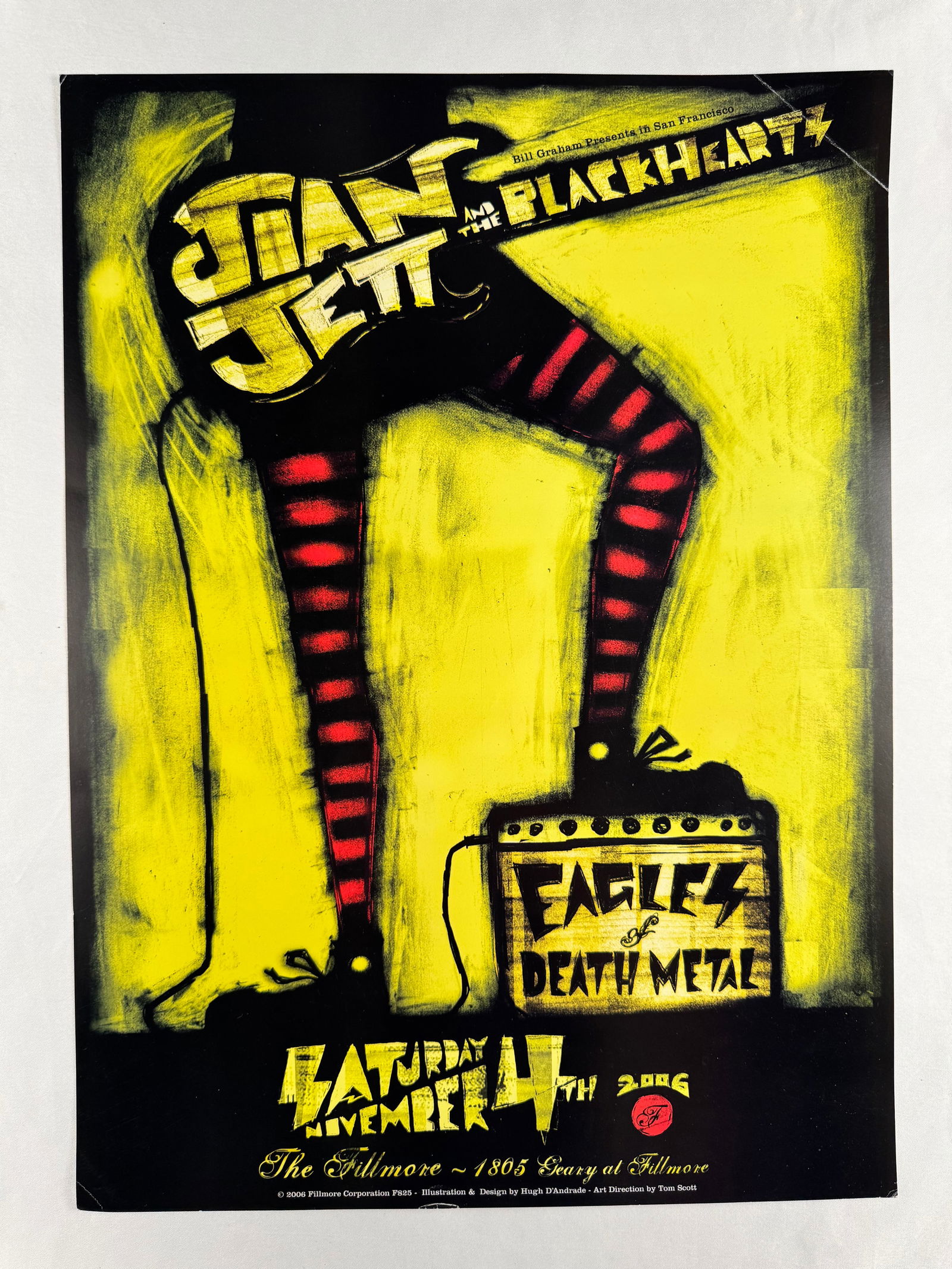 Joan Jett & The Blackhearts Hugh DAndrade F825 2006 Bill Graham Fillmore Poster (1 of 4)