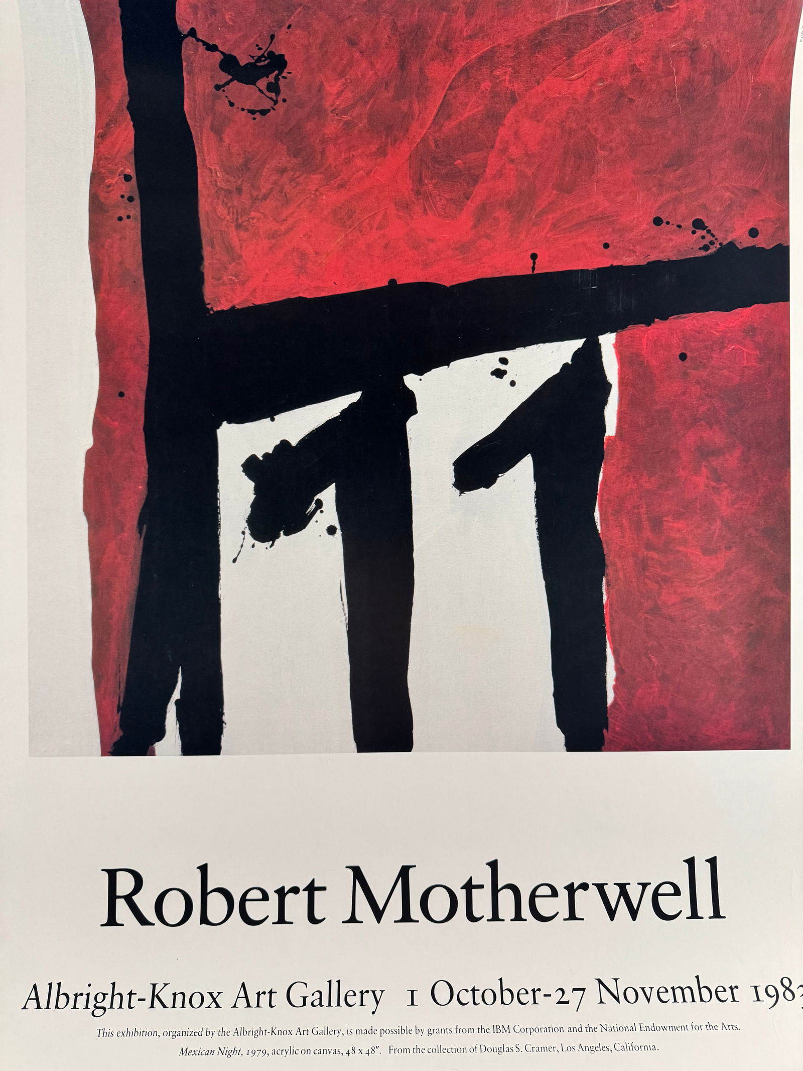 Robert Motherwell Albright-Knox Art Gallery 1983 Exhibition Poster (1 of 8)