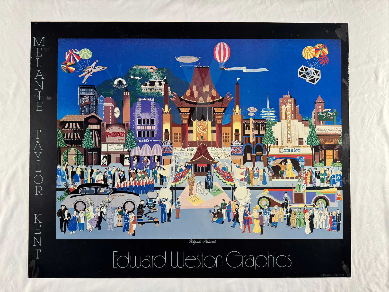 Melanie Kent Hollywood Boulevard Star Wars Premiere Poster c.1983 (1 of 7)