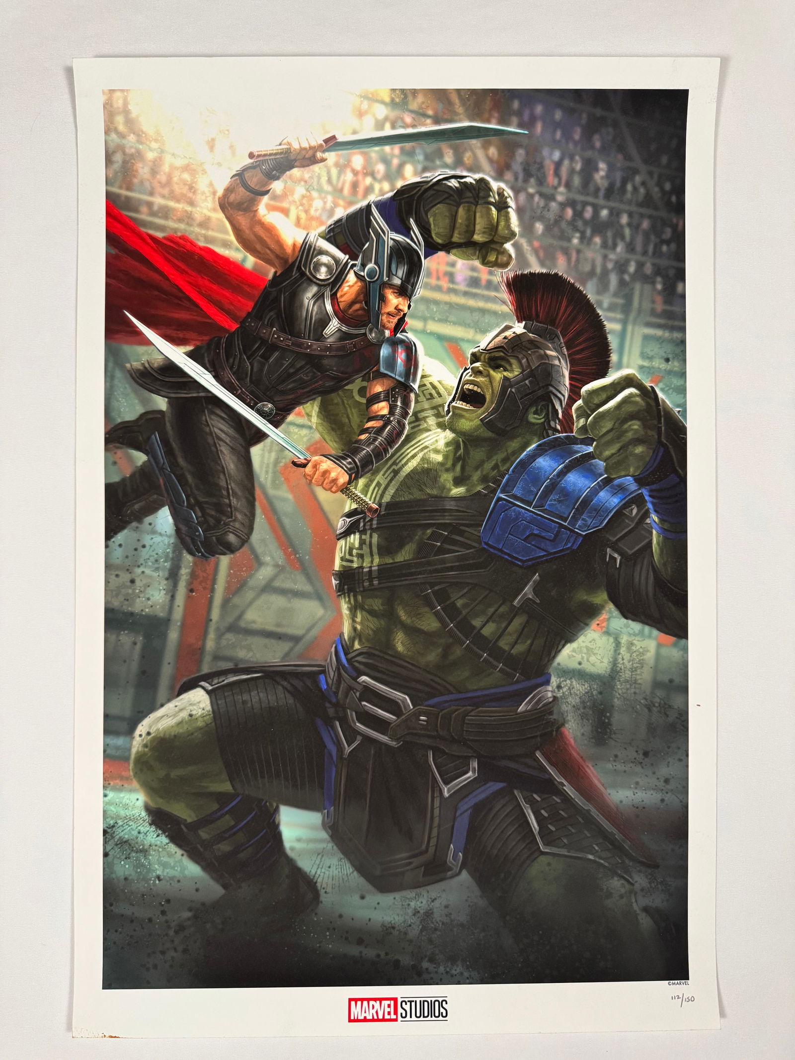 Andy Park Thor and Hulk 112/150 Marvel Studios Art Print (1 of 4)