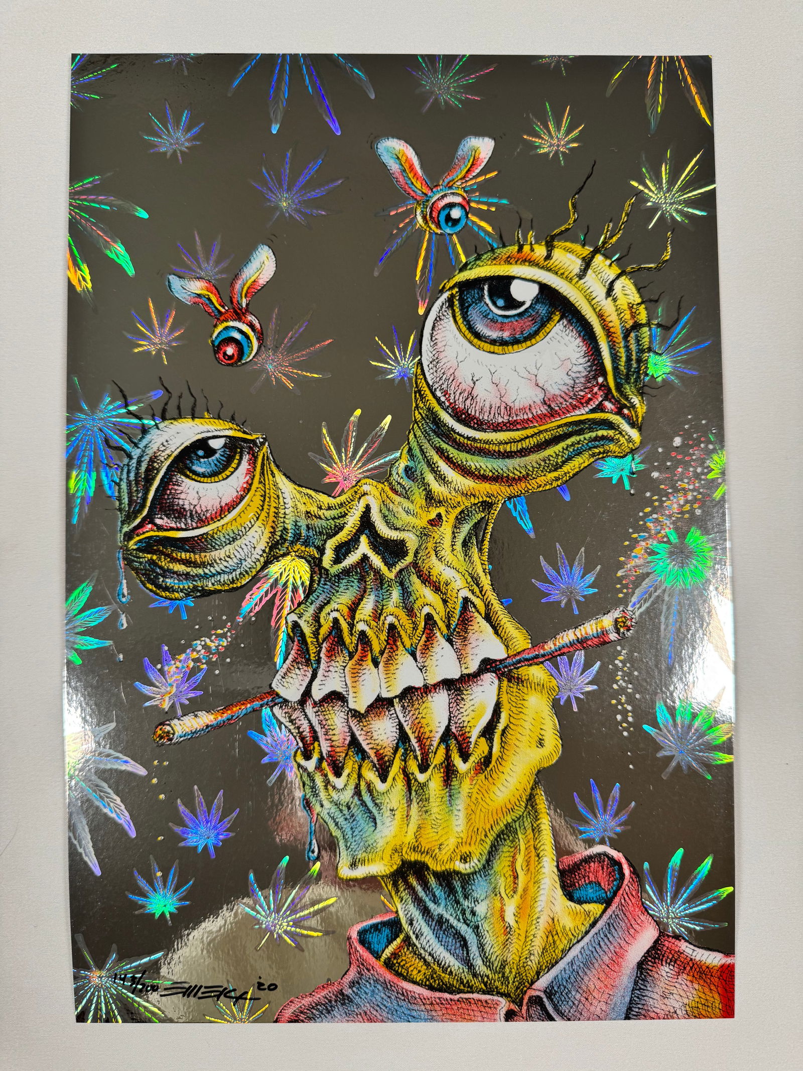 Scroteye Left Facing EMEK Signed 143/200 Holographic Foil (1 of 4)