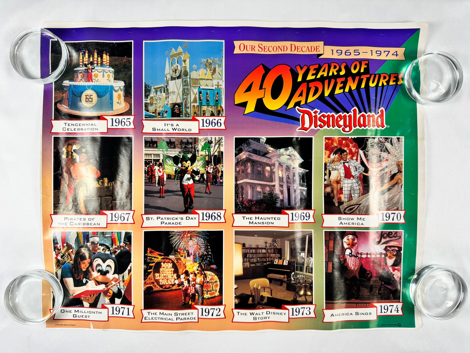 Disneyland 40 Years of Adventures 1994 Poster (1965–1974) (1 of 6)