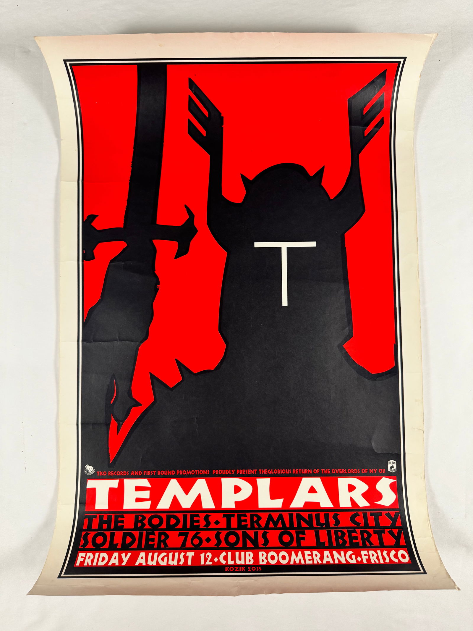 Templars by Frank Kozik 2000 Original Vintage Poster (1 of 3)