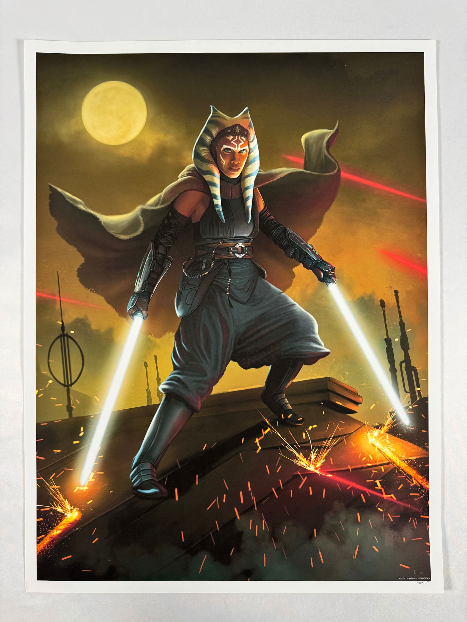Pablo Olivera Star Wars Mandalorian Ahsoka Variant COA Print (1 of 5)