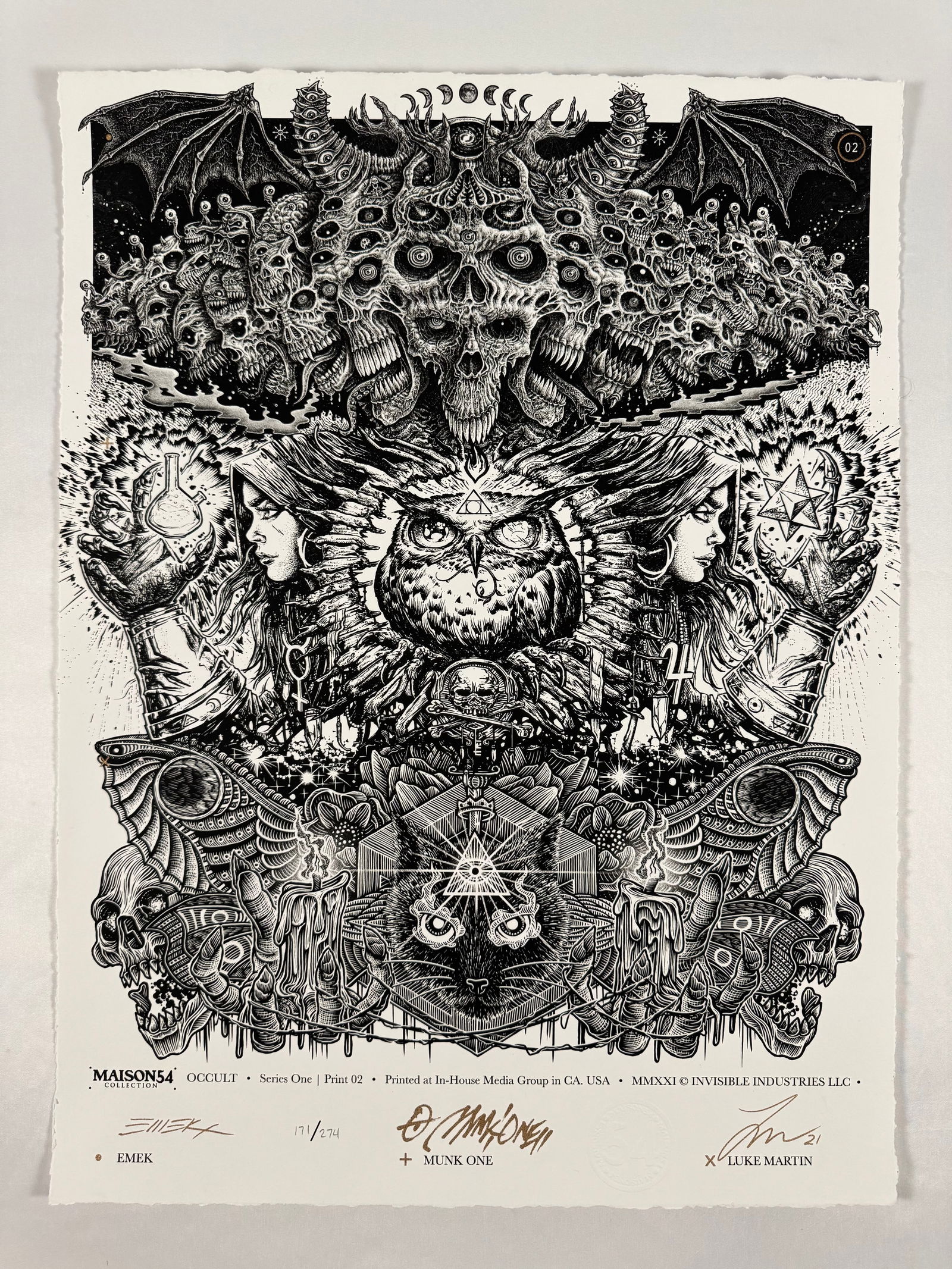 Maison 54 EMEK Munk One Luke Martin Signed 171/274 Letterpress (1 of 9)