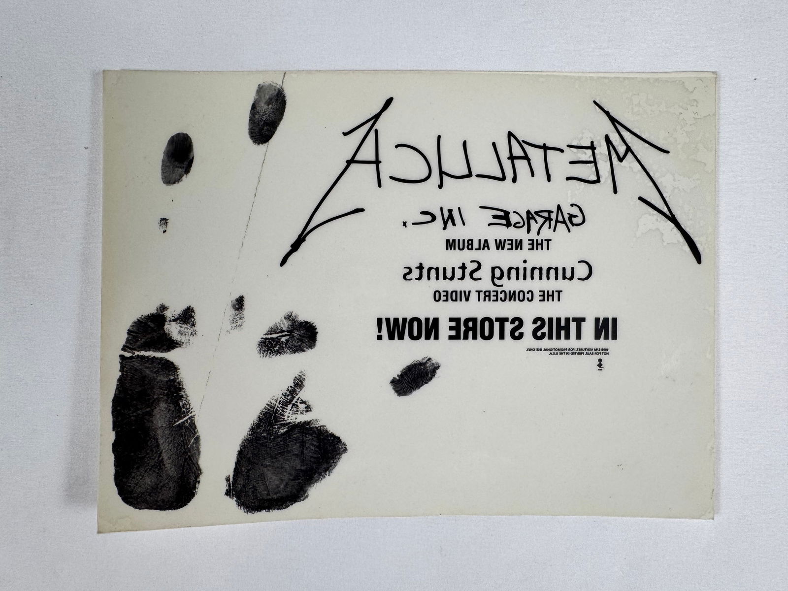 Metallica Garage INC 1998 Compilation Album Vinyl Window Cling: Metallica is an American heavy metal band. It was formed in Los Angeles in 1981 by vocalist/guitarist James Hetfield and drummer Lars Ulrich, and has been based in San Francisco for most of its career
