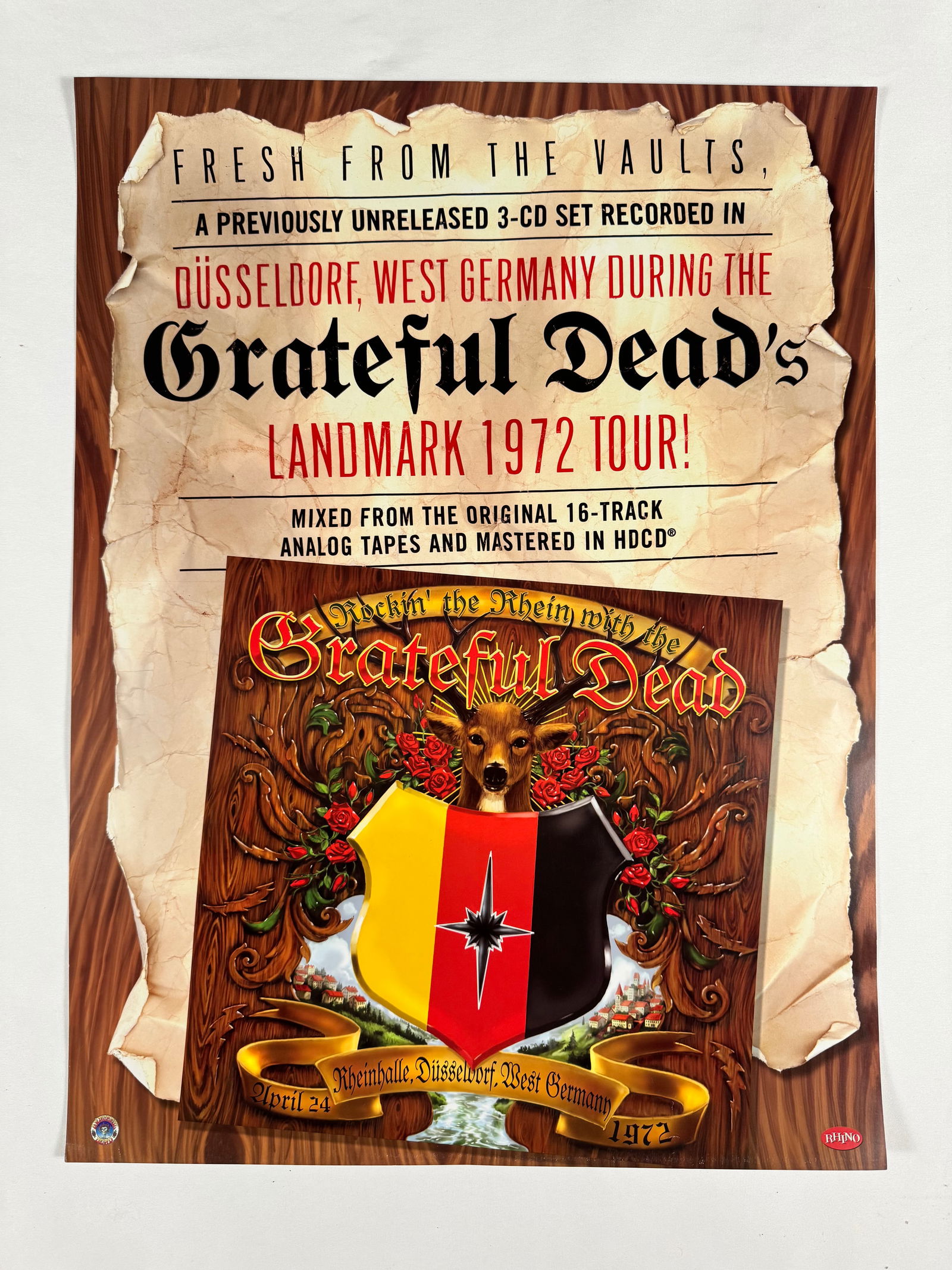 Rockin' the Rhein with the Grateful Dead 1972 Tour CD Set Orginal Vintage Poster (1 of 4)