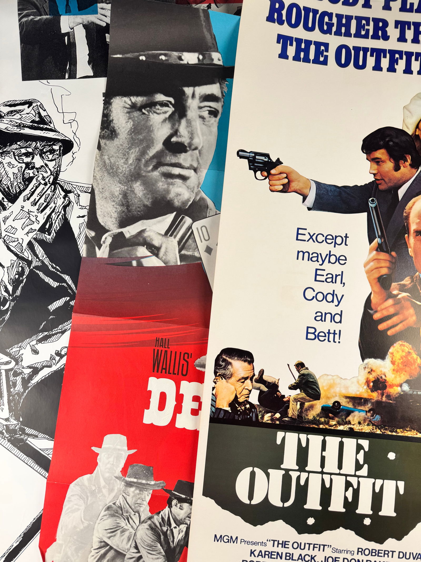 Lot of 4 Rolled One-Sheet Movie Posters – Mixed Film Titles, Original Theater Posters B (1 of 12)