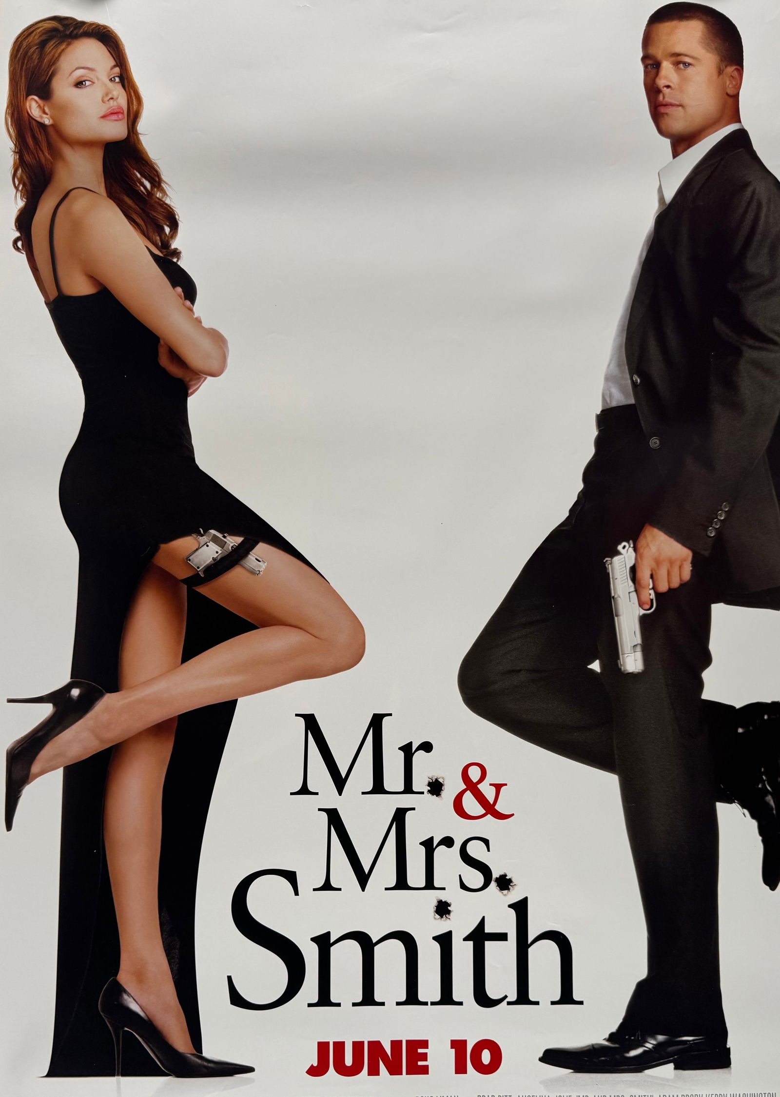 Mr. & Mrs. Smith (2005) Original One Sheet Movie Poster Brad Pitt (1 of 9)