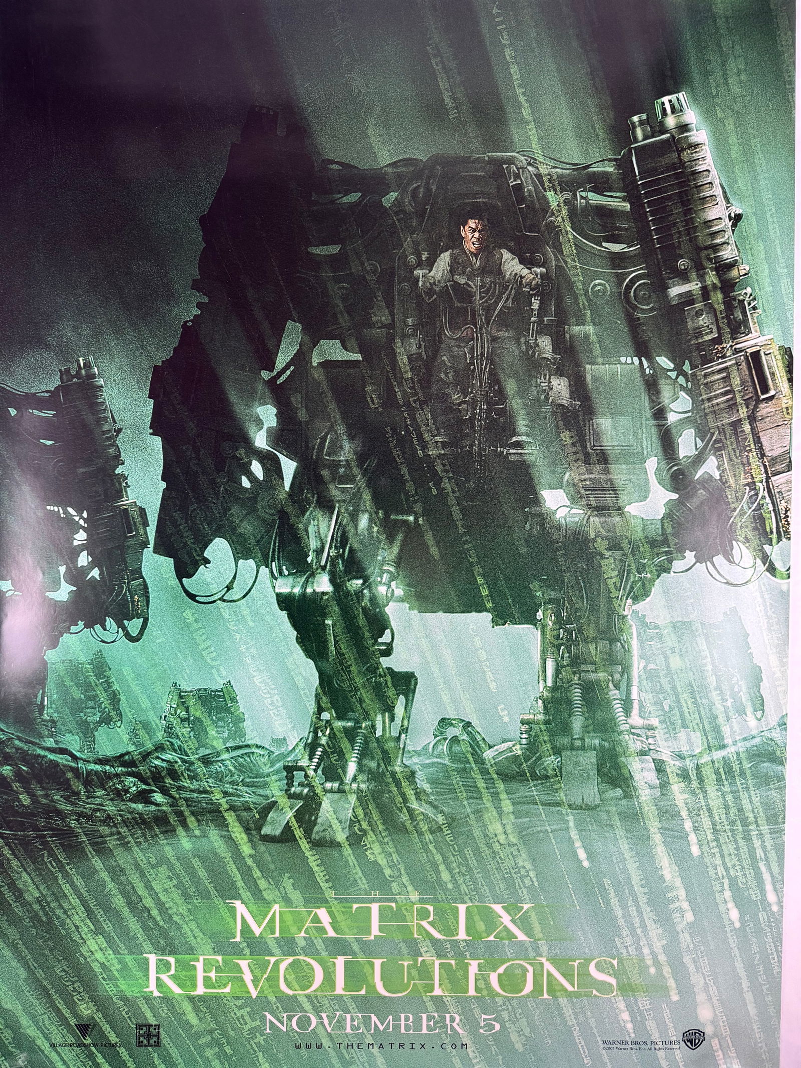 The Matrix Revolutions (2003) Original One Sheet Movie Poster Keanu Reeves: The Matrix Revolutions is a 2003 science fiction film directed by Lana and Lilly Wachowski and starring Keanu Reeves, Laurence Fishburne, Carrie-Anne Moss, Hugo Weaving, and Jada Pinkett Smith. This i