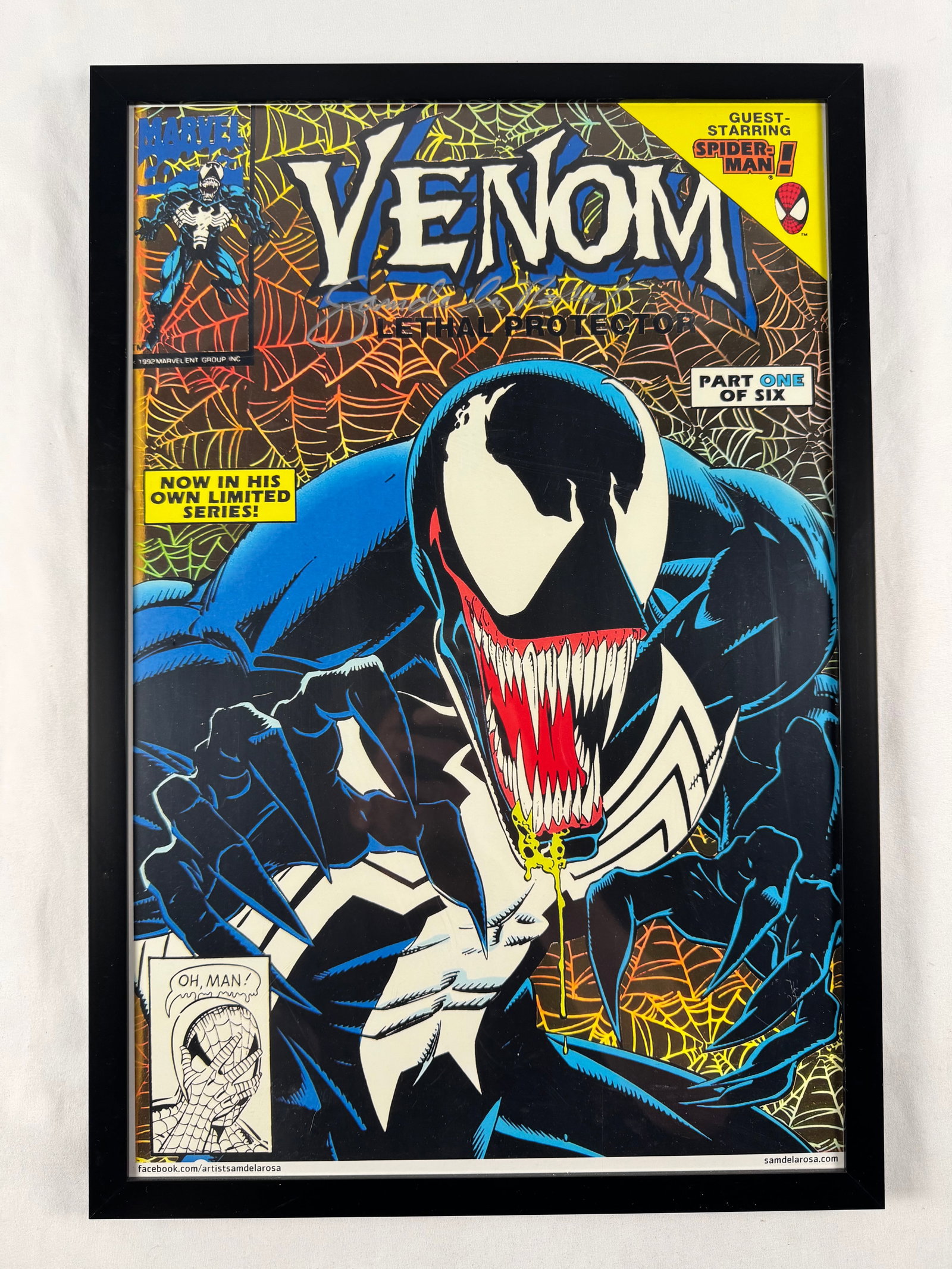 Venom Part One of Six Comic Book Cover Print Signed by Sam De La Rosa 12x18 (1 of 5)