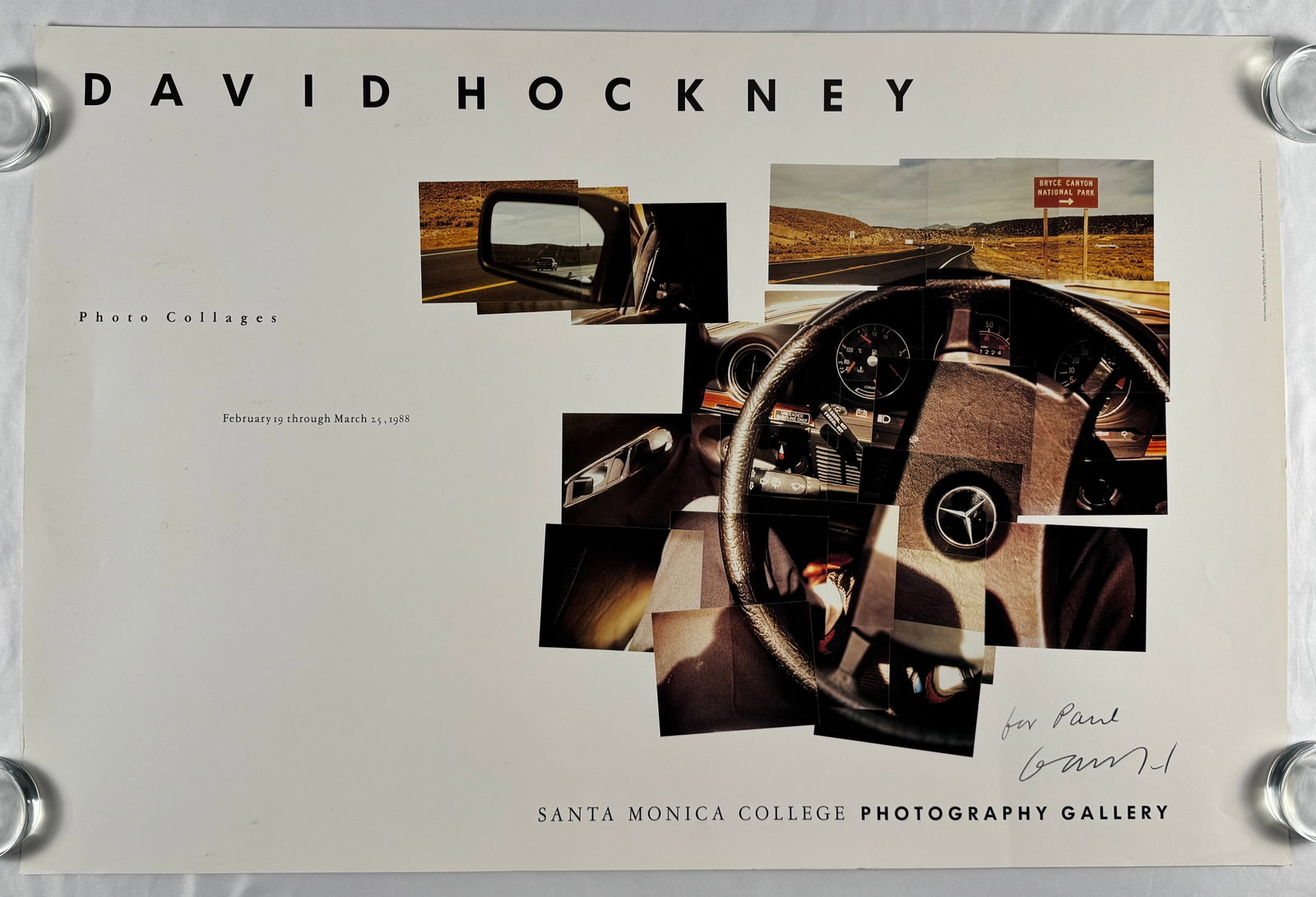 David Hockney BMW Art Car Royal Academy London 1995 Exhibition Poster (1 of 6)