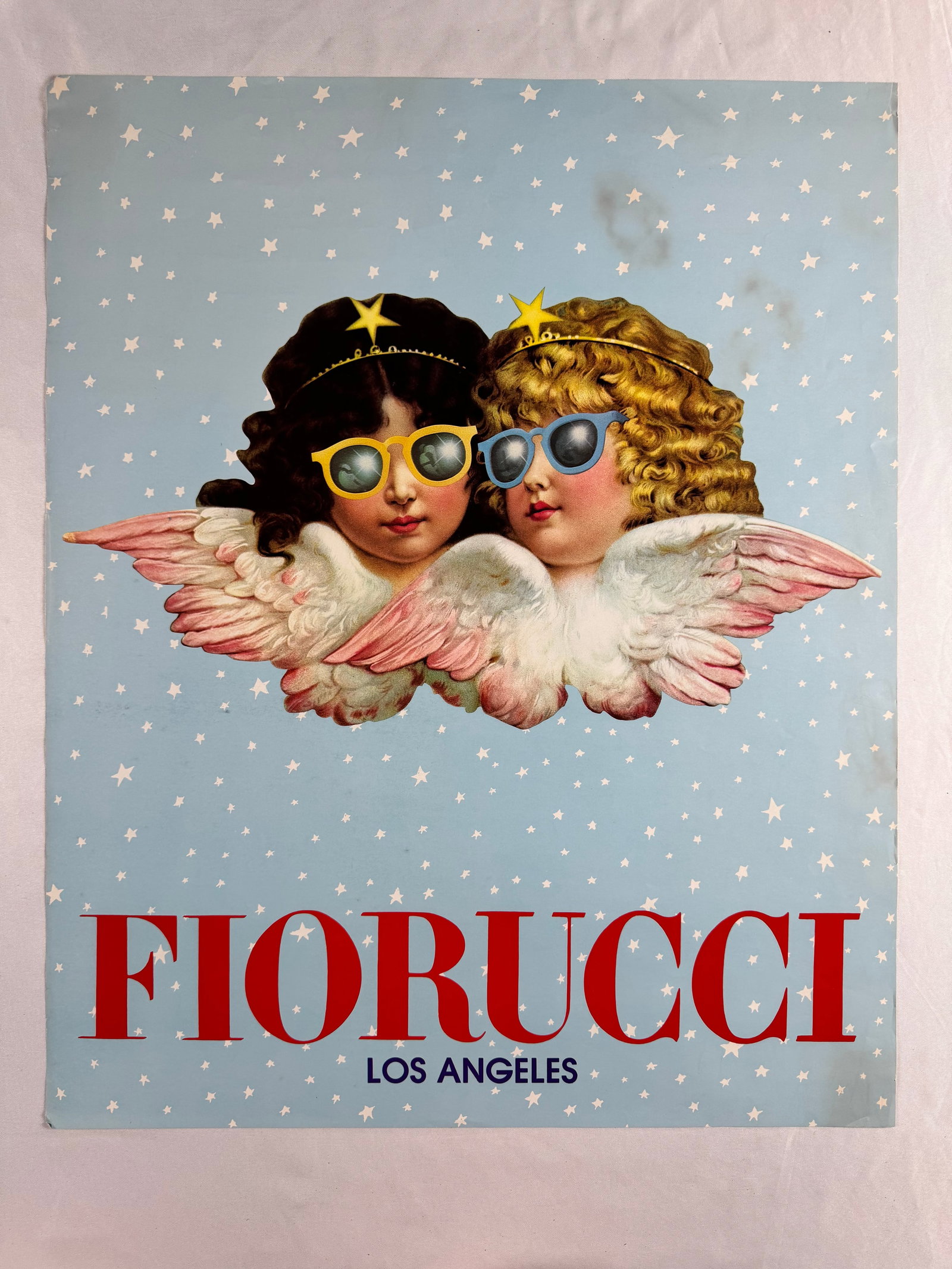 Fiorucci Los Angeles Angels Sunglasses Advertising Poster Italy (1 of 7)