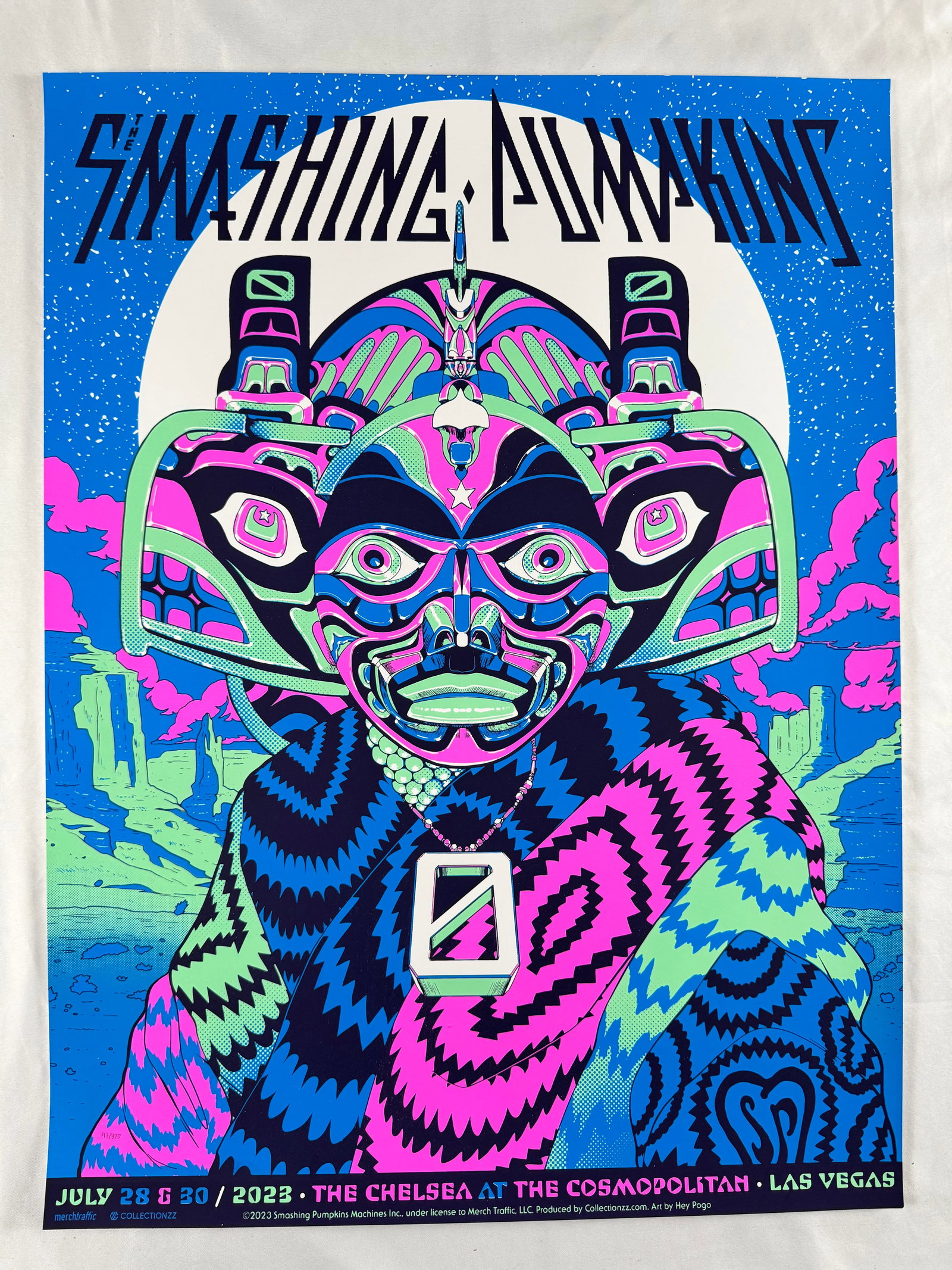 Smashing Pumpkins The Chelsea Las Vegas July 2023 Concert Poster (1 of 7)