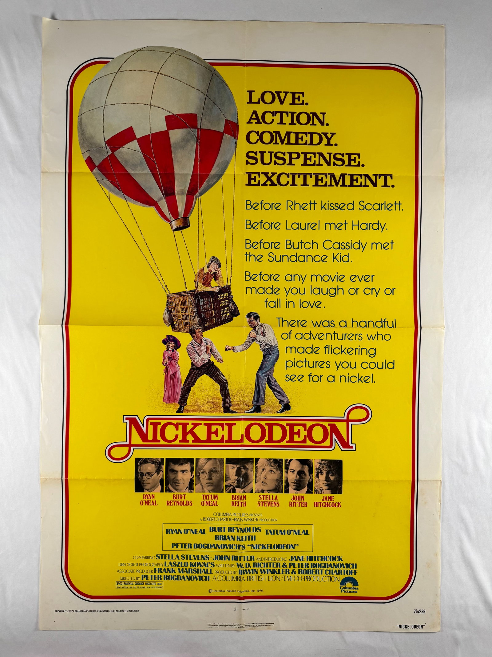 Nickelodeon 1976 Original Vintage One Sheet 1SH Movie Poster 27x41" Peter Bogdanovich (1 of 7)