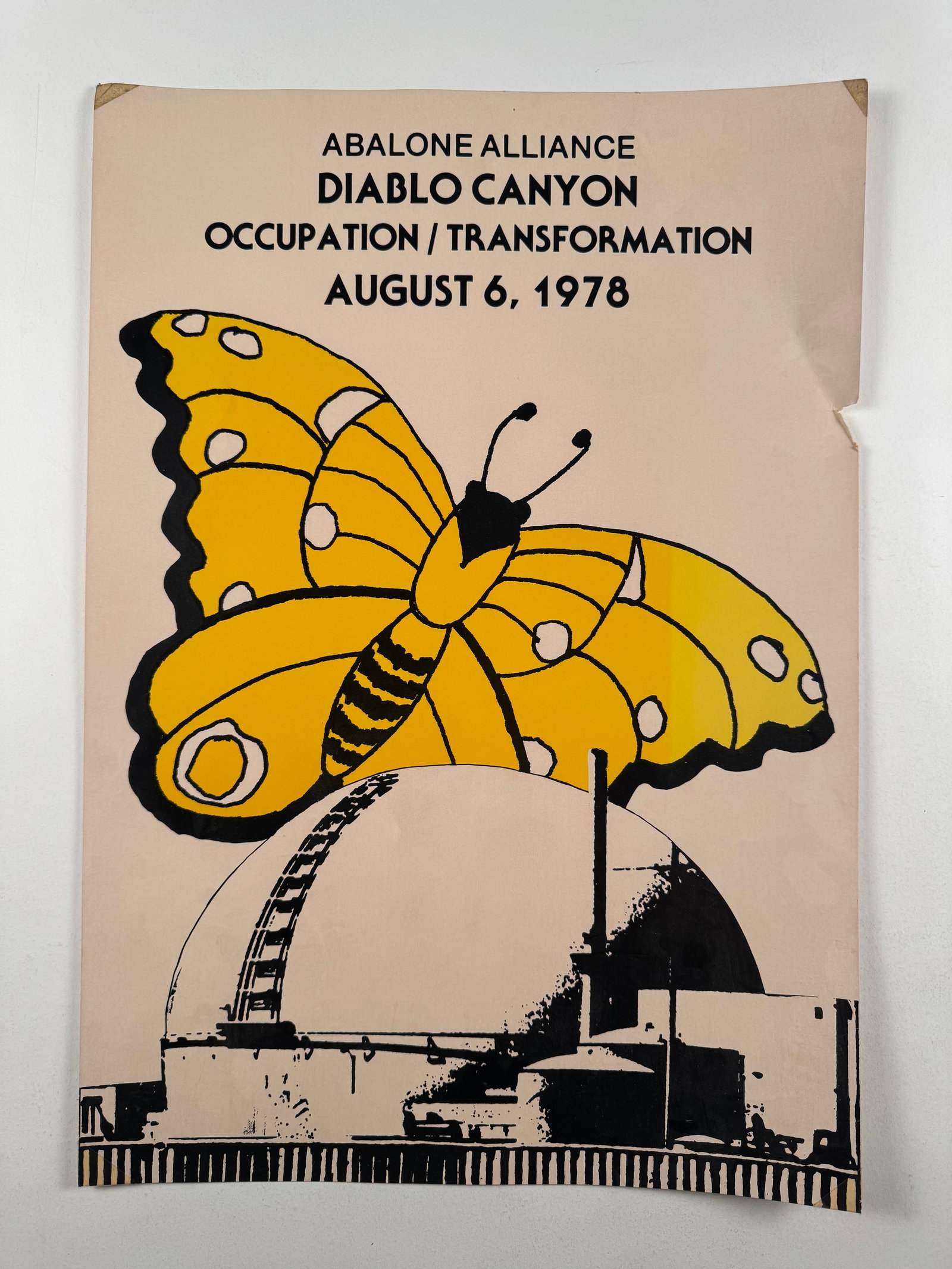 Abalone Alliance Diablo Canyon Occupation/Transformation 1978 Original Vintage Poster 13.5x22 (1 of 6)