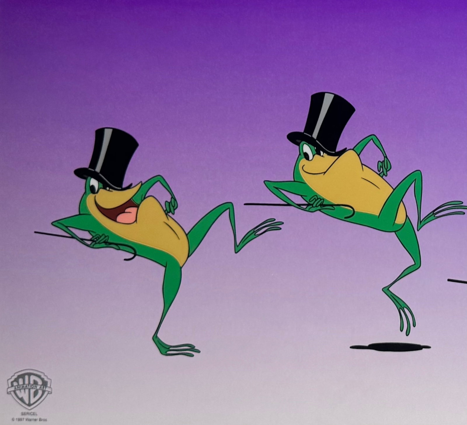 Warner Bros Michigan J Frog Animation Art Dance Sequence COA Sound 32.5x18.5" (1 of 6)