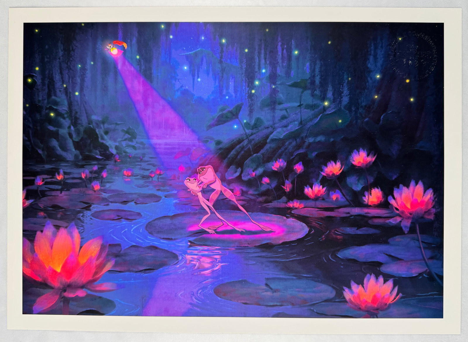 Disney The Princess and the Frog Tiana and Naveen Commemorative Lithograph 14x10" Seal (1 of 3)