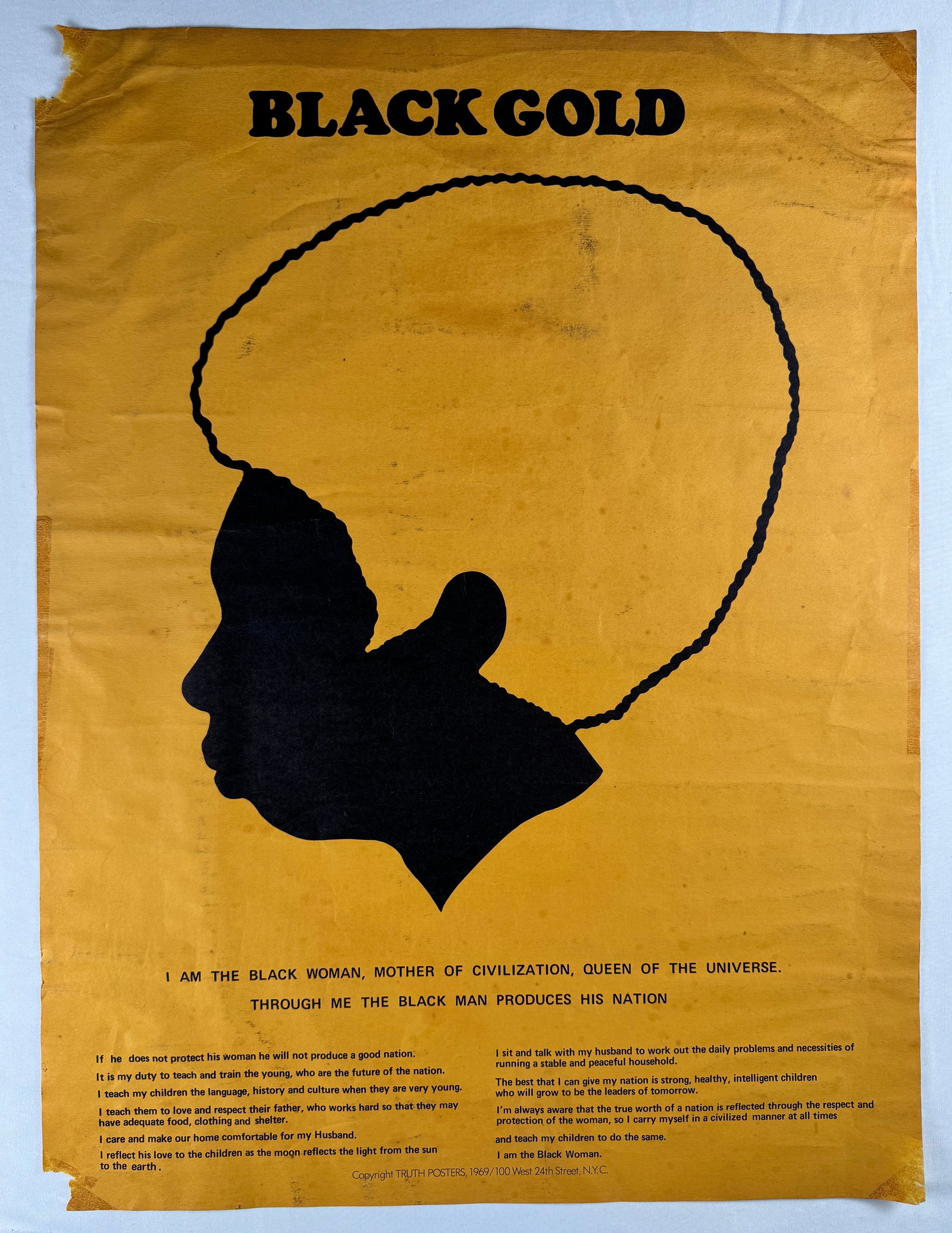 Black Gold Nina Simone Truth Posters Inc 1969 Original Poster 19x25.5" (1 of 7)