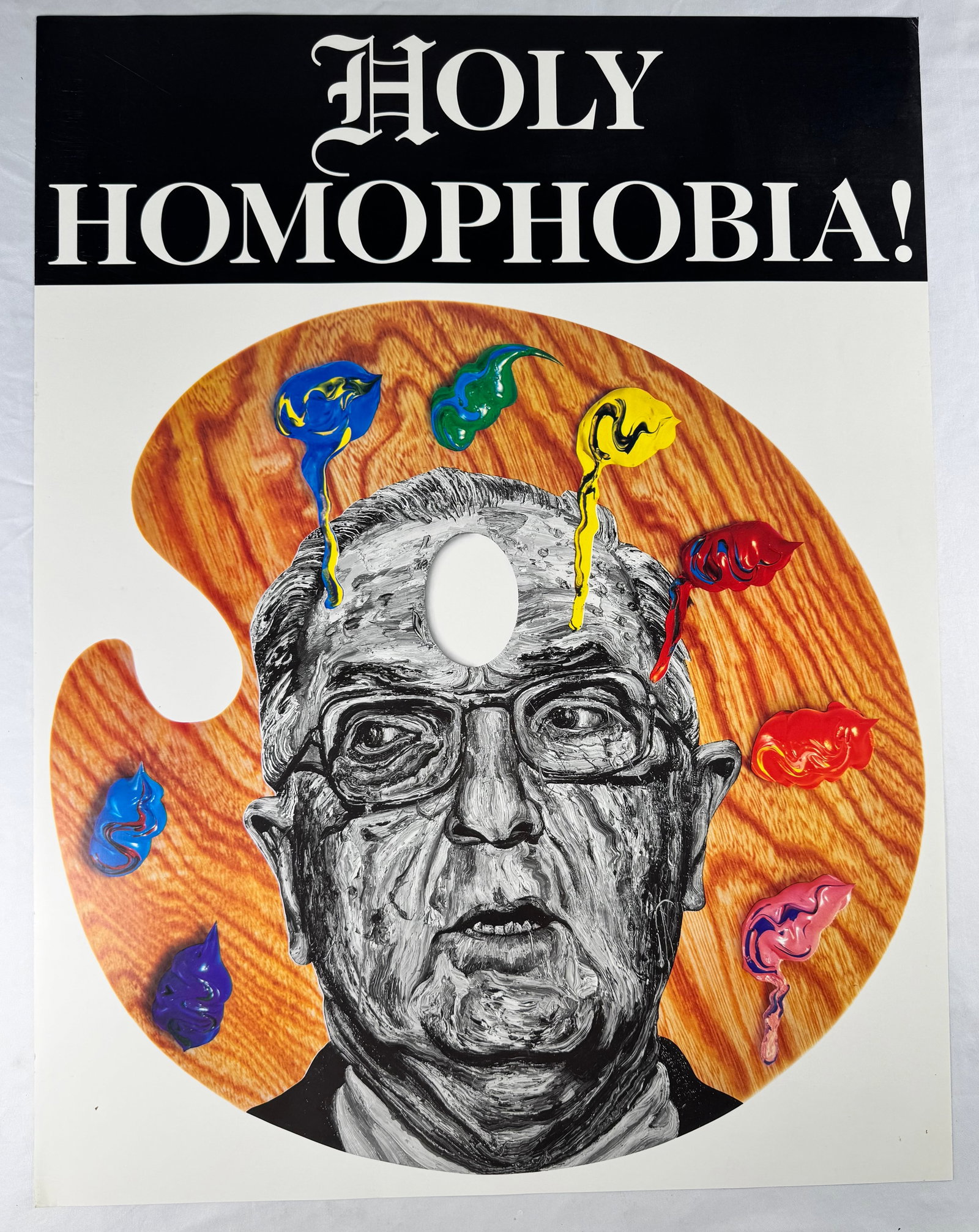 Robbie Conal Jesse Helms Holy Homophobia Poster Political Portrait Print 23x30" (1 of 4)
