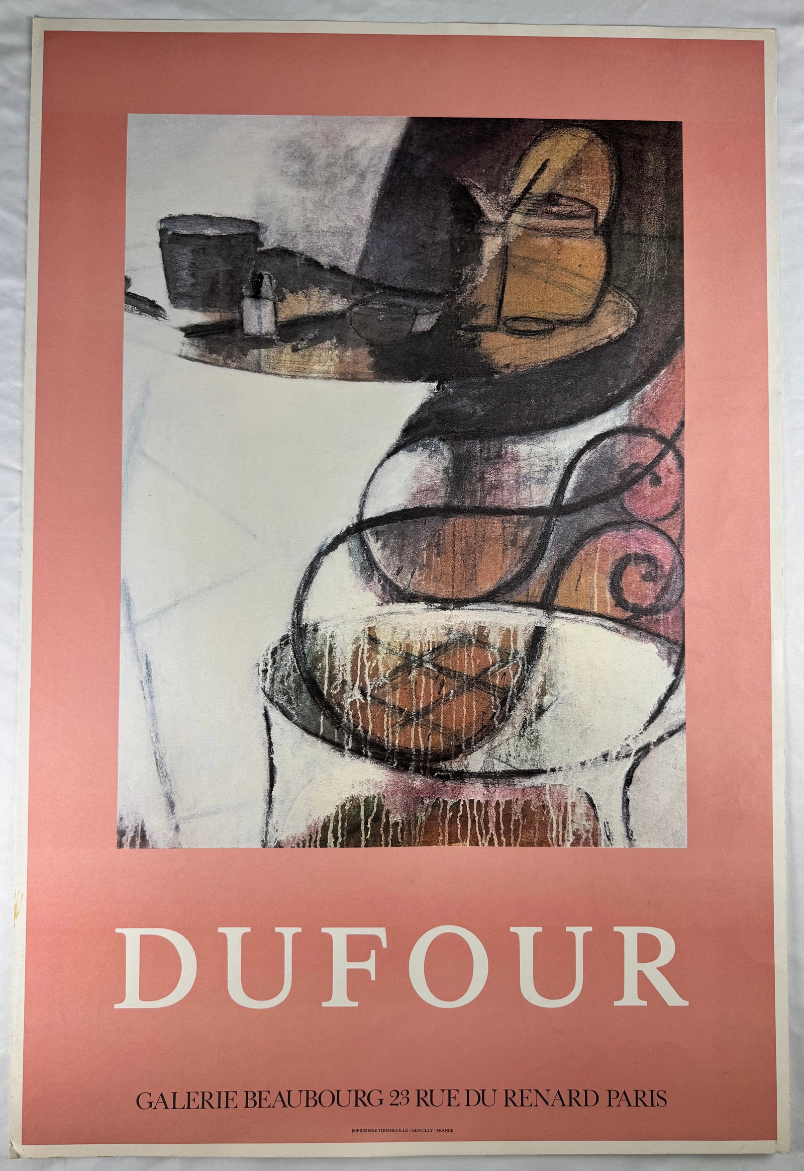 Georges Dufour Galerie Beaubourg Paris Exhibition Poster Still Life 24.5x36" (1 of 5)