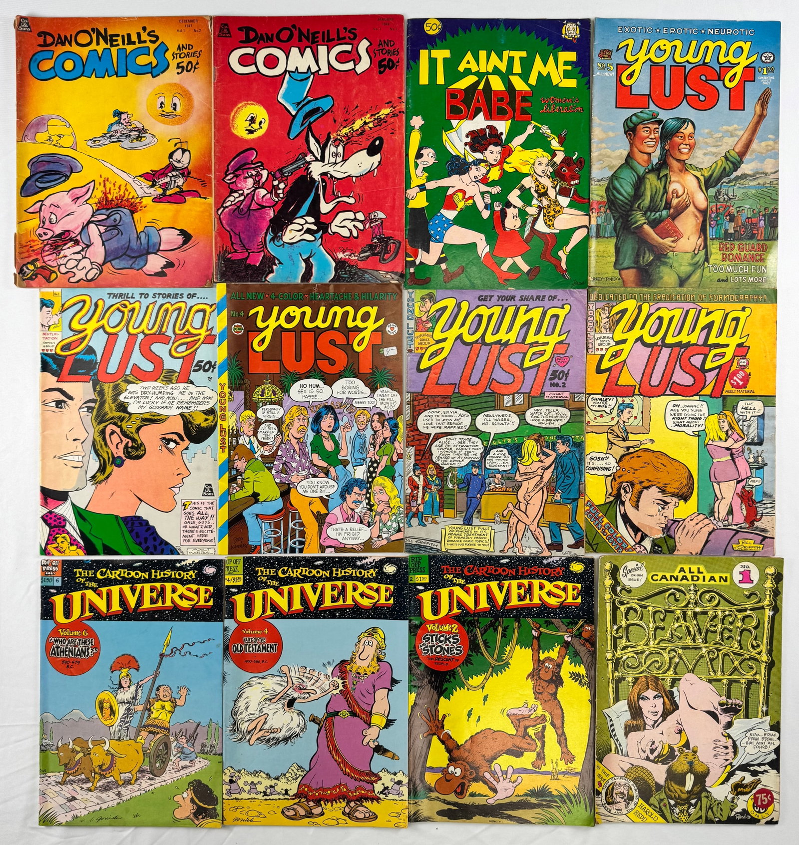 Lot of 16 Underground Comix Young Lust American Splendor Cartoon History 1970s-1980s (1 of 7)