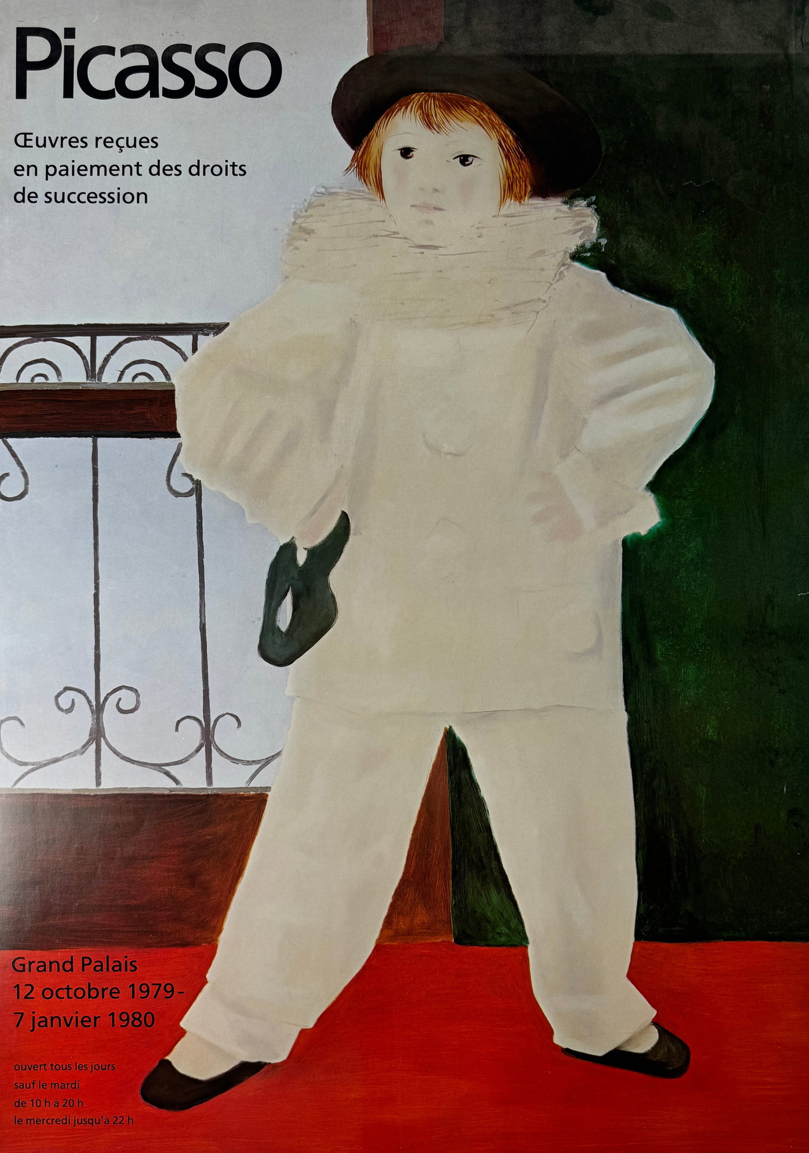 Pablo Picasso Grand Palais 1979 Exhibition Poster Child Portrait 16.5x23.5" (1 of 5)