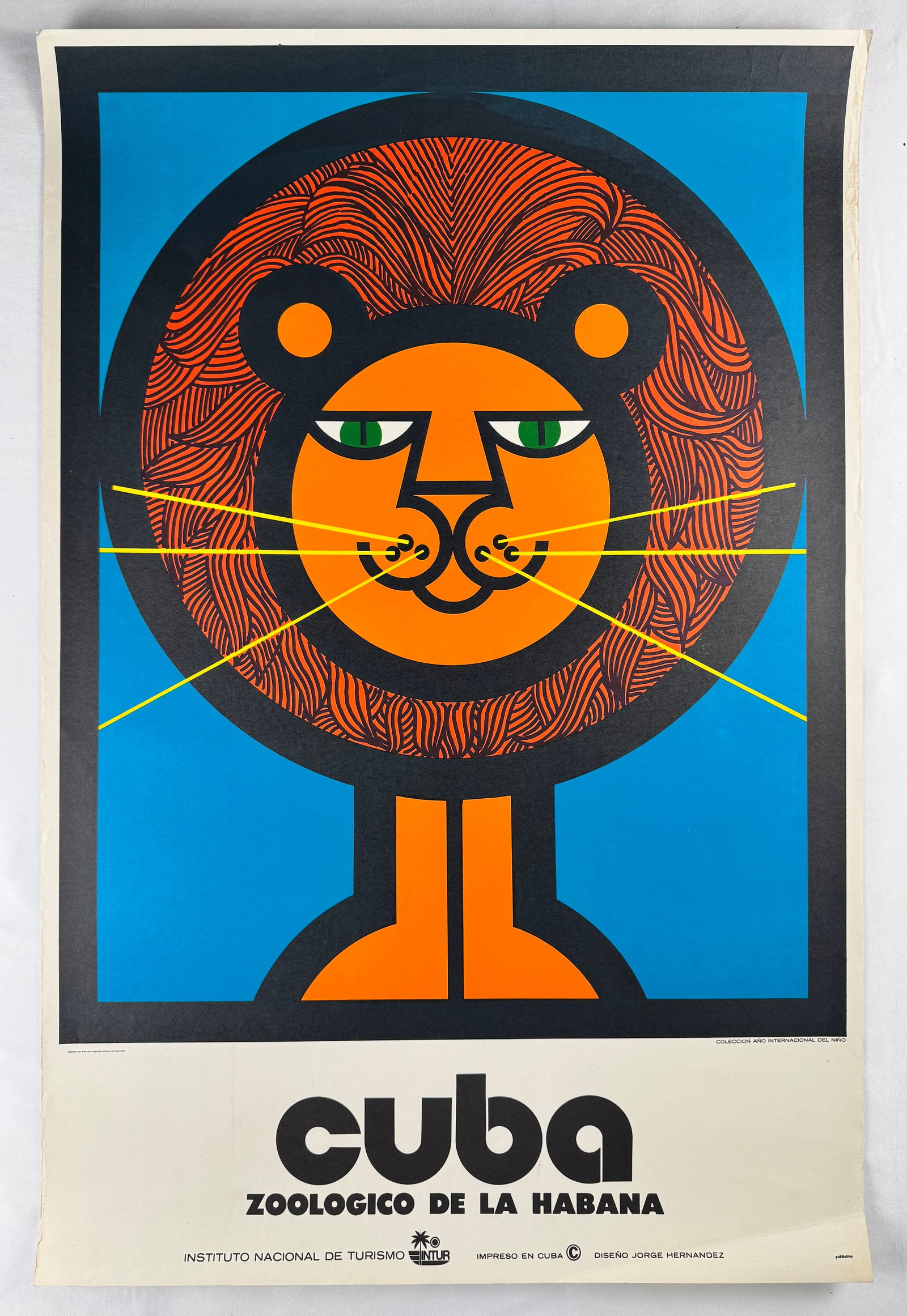 Cuba 1974 Zoologico de la Habana Tourism Original Poster 19.75x29.75" (1 of 5)
