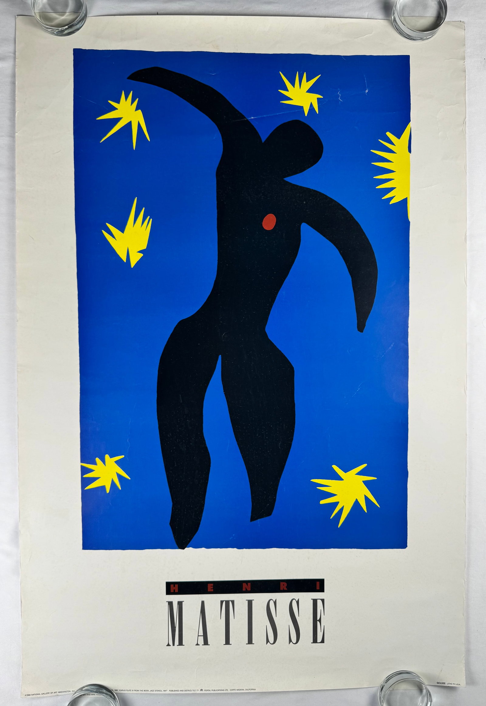 Henri Matisse 1988 "Icarus" (from Jazz) National Gallery of Art Exhibition Original Poster 24x36" (1 of 5)