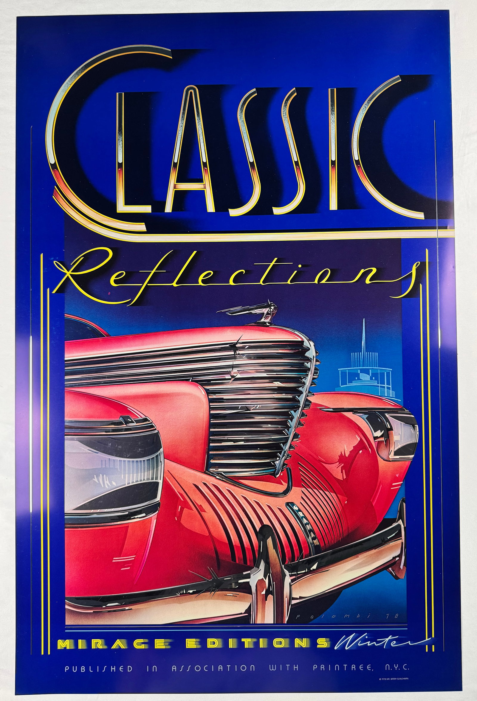 Classic Reflections Mirage Editions Automobile Art Poster 22x34" (1 of 6)