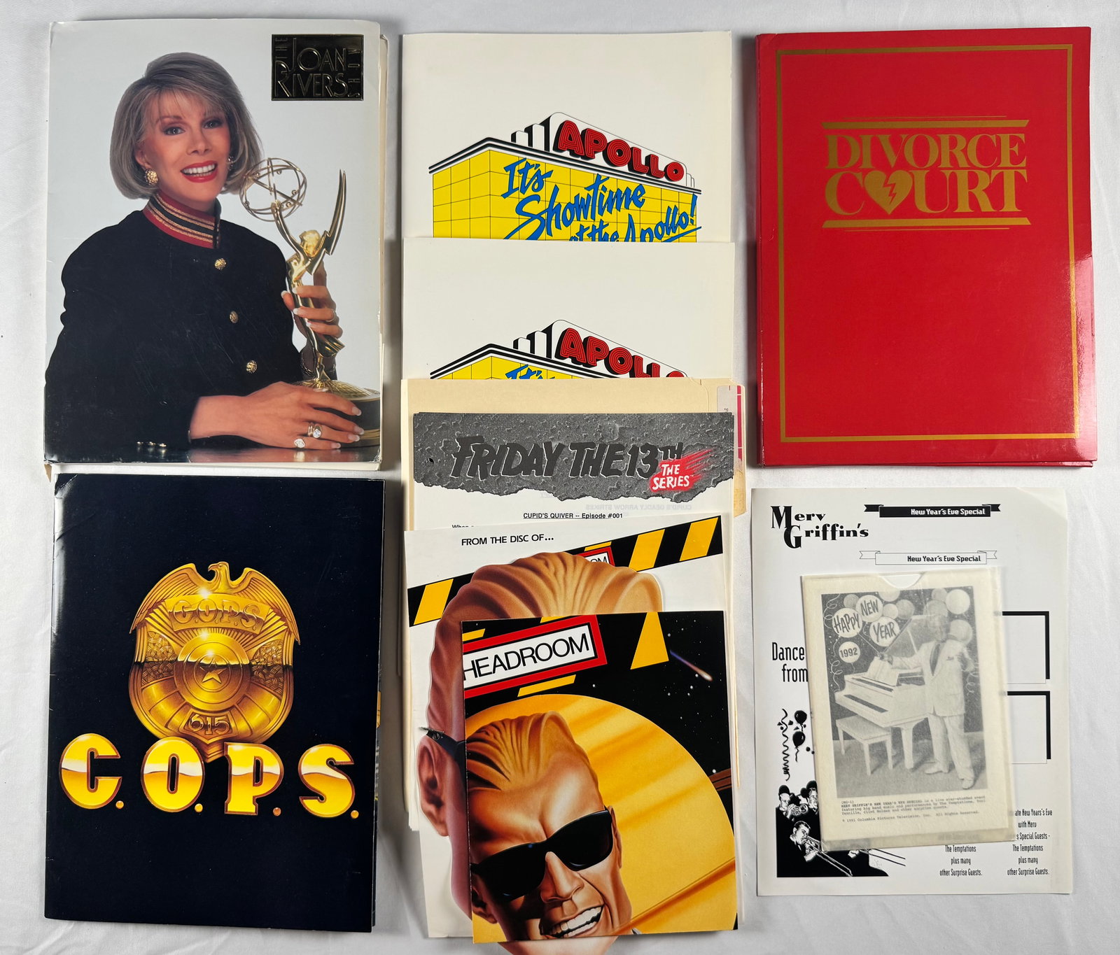 Lot of Television Press Kits Joan Rivers Apollo COPS Friday the 13th Series Headroom (1 of 8)