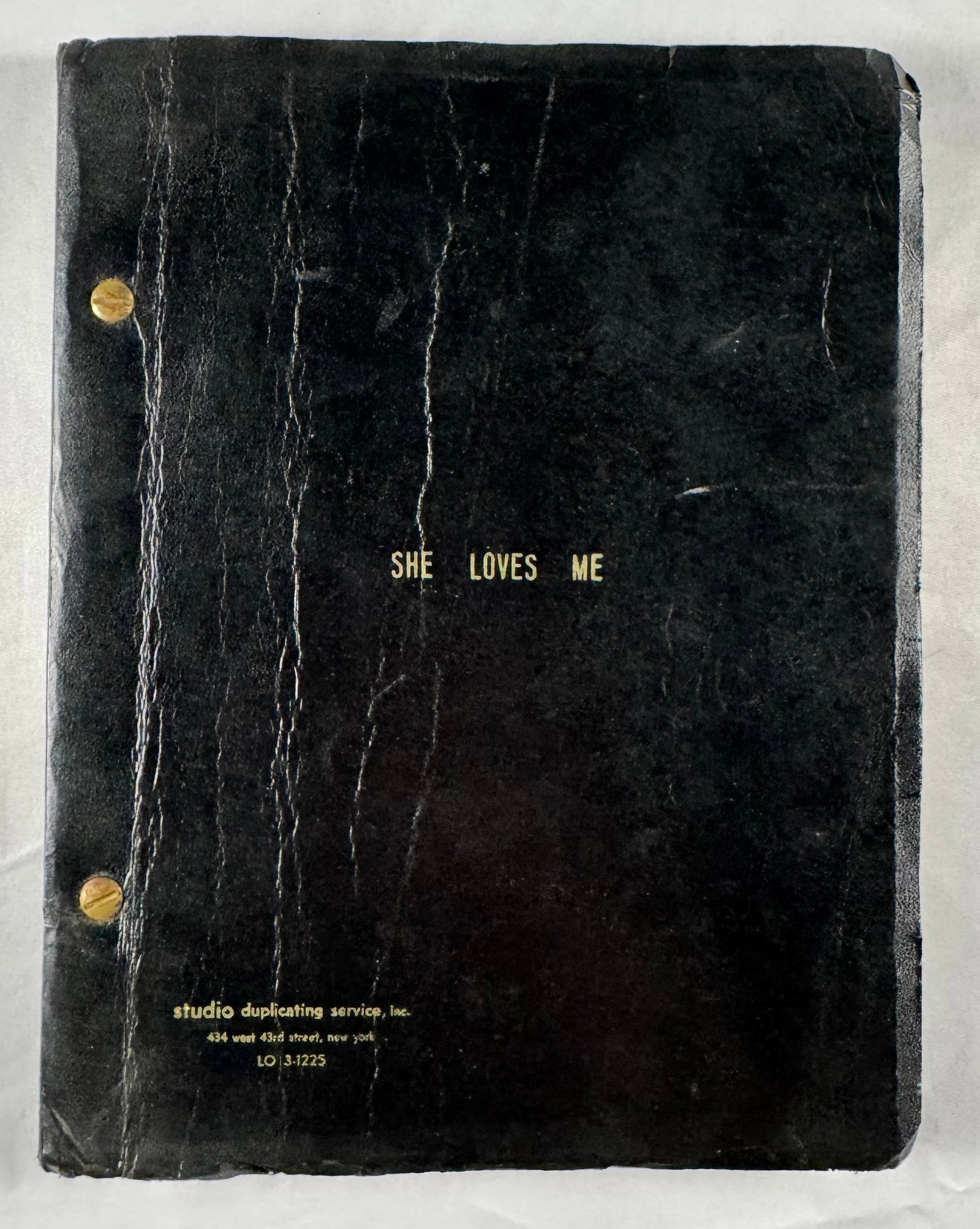 She Loves Me Script Joe Masteroff Jerry Bock Sheldon Harnick Musical Script Copy (1 of 15)