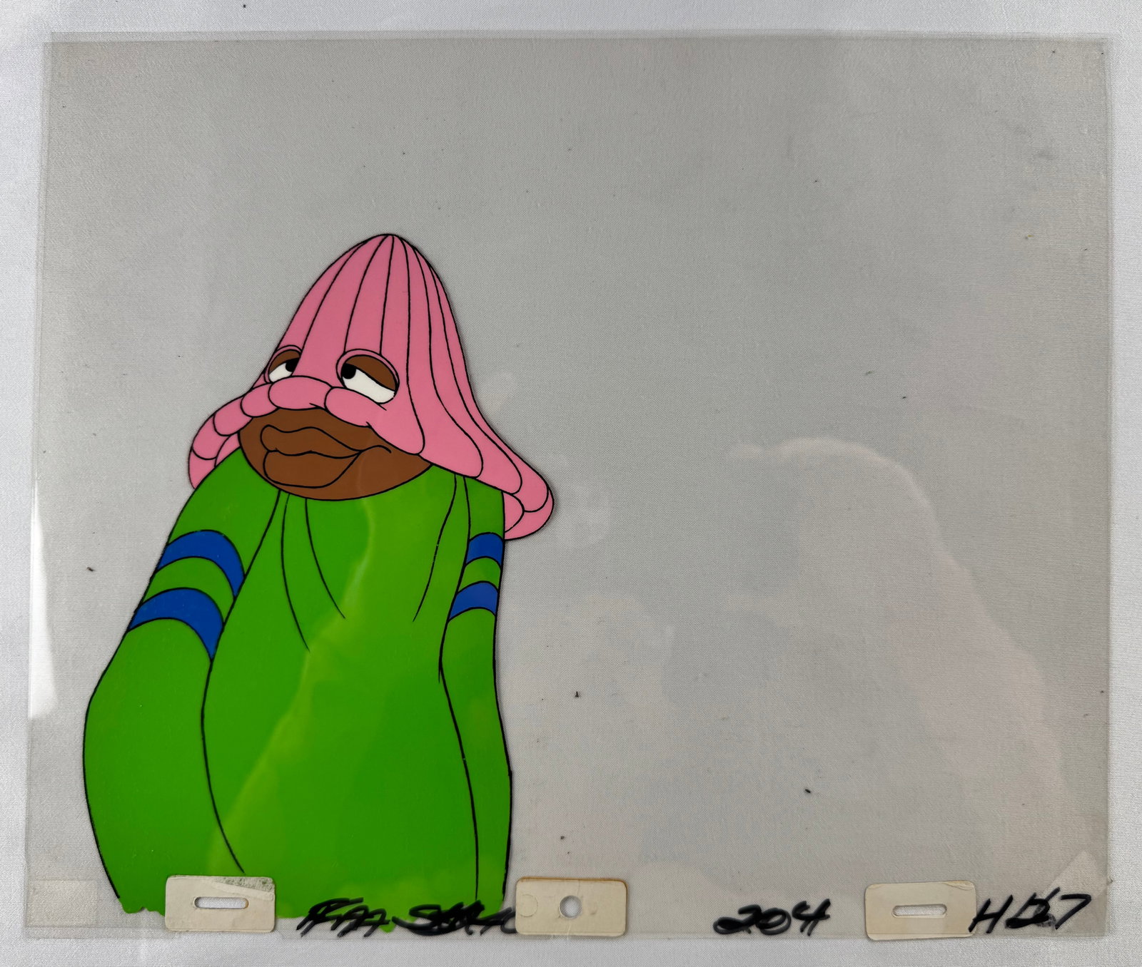 Fat Albert and the Cosby Kids Hand Painted Animation Production Cel Character: Hand-painted animation cel depicting a character from Fat Albert and the Cosby Kids. The animated television series originally aired from 1972 to 1985.