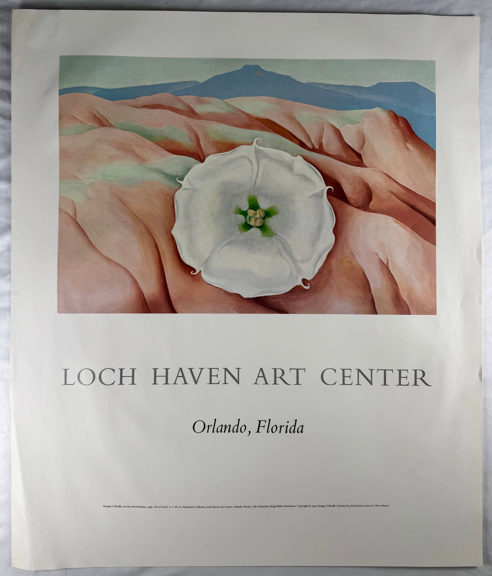 Georgia OKeeffe Loch Haven Art Center Orlando Florida Exhibition Poster 28x33" (1 of 5)