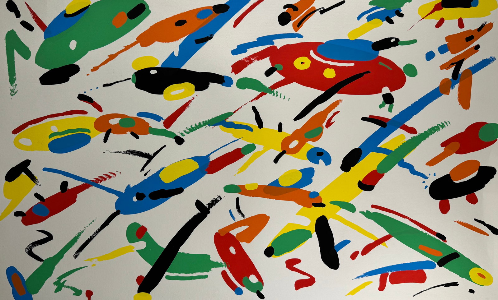 Bob Zoell Untitled Abstract Color Serigraph Signed Numbered 44x30.5" (1 of 6)