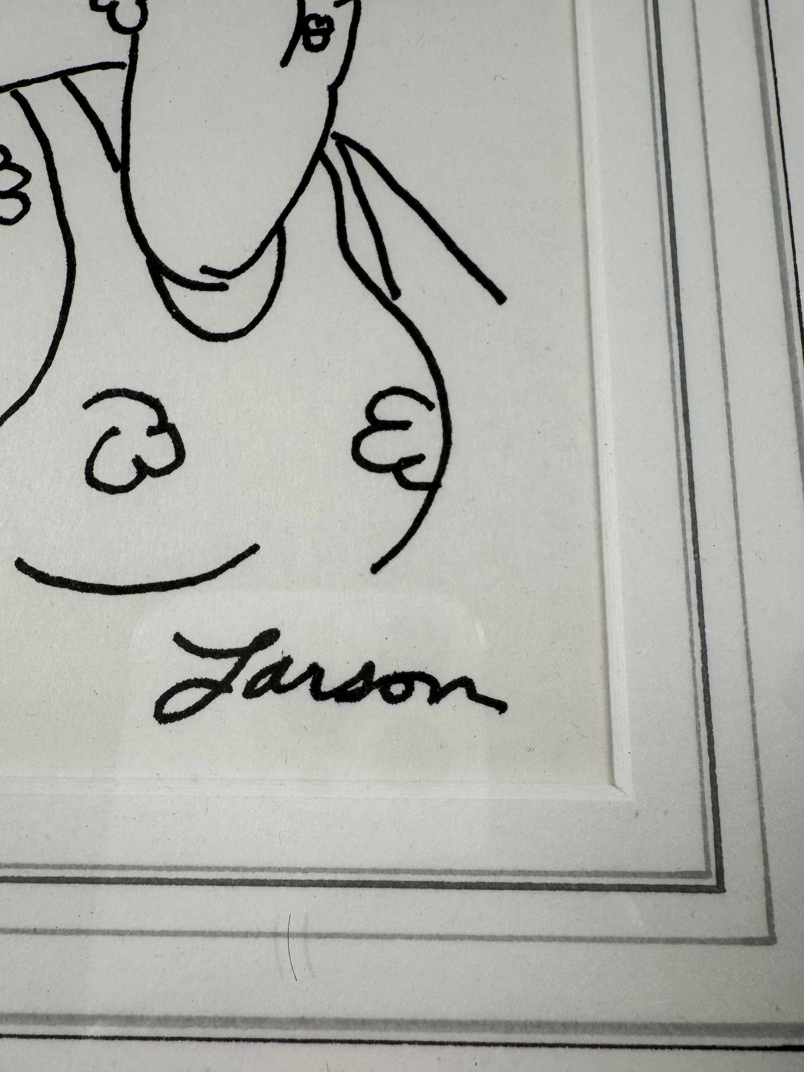 Gary Larson Lot of 2 Original The Far Side Cartoon Drawings Hand Signed COA Framed Pair - 8