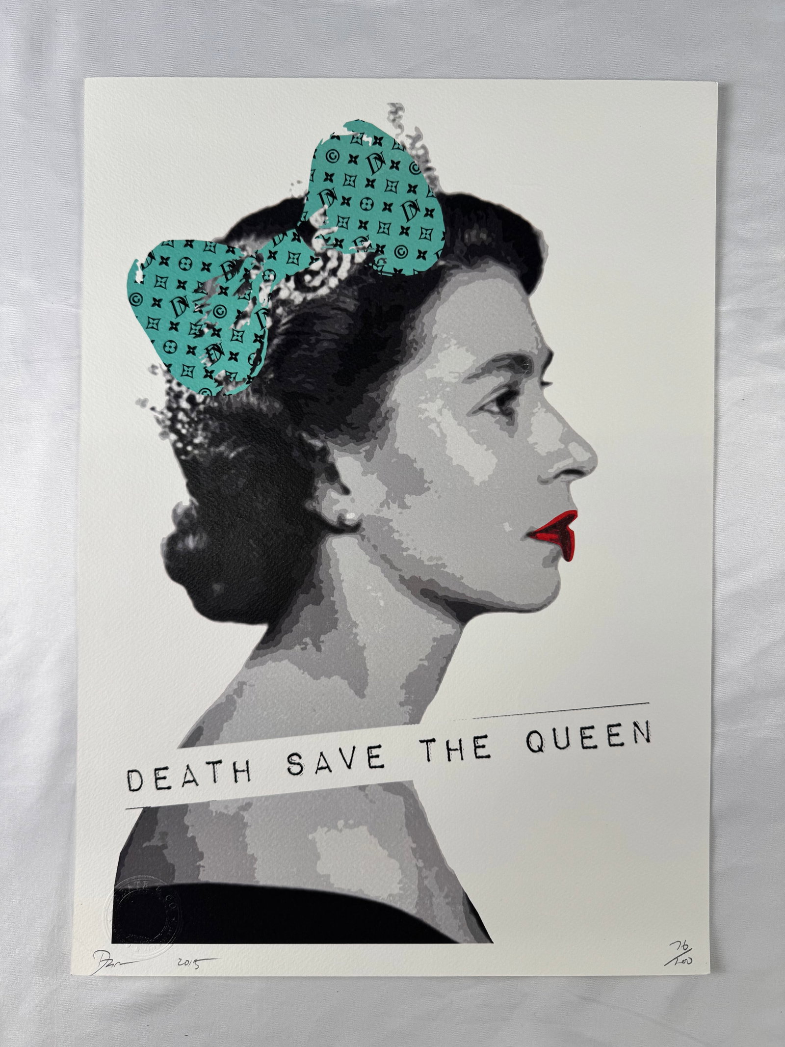 Death Save the Queen by NYC Signed Numbered Limited Edition Screenprint (1 of 5)