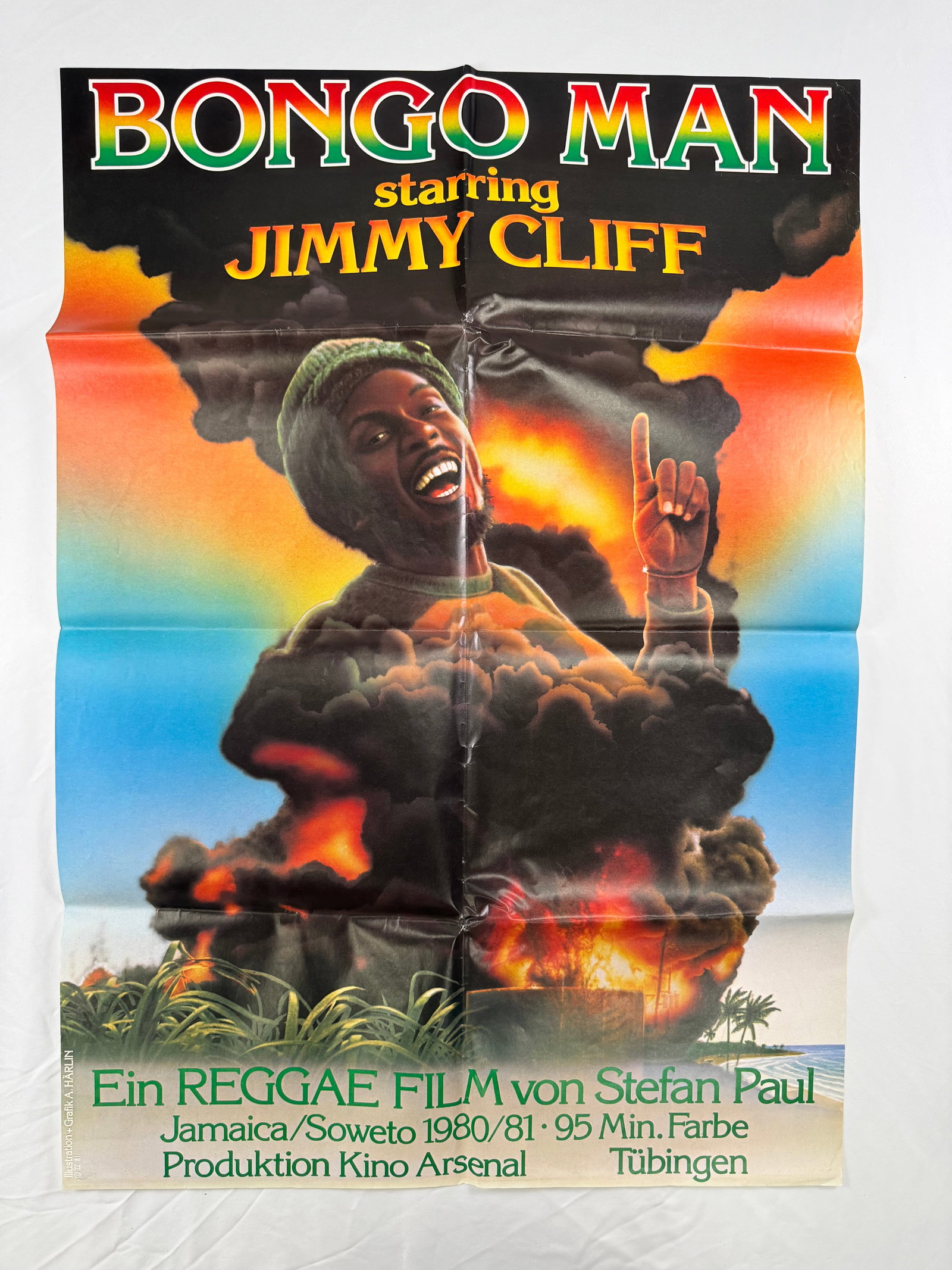 Bongo Man (1980) Original Movie Poster Stefan Paul Jimmy Cliff (1 of 4)