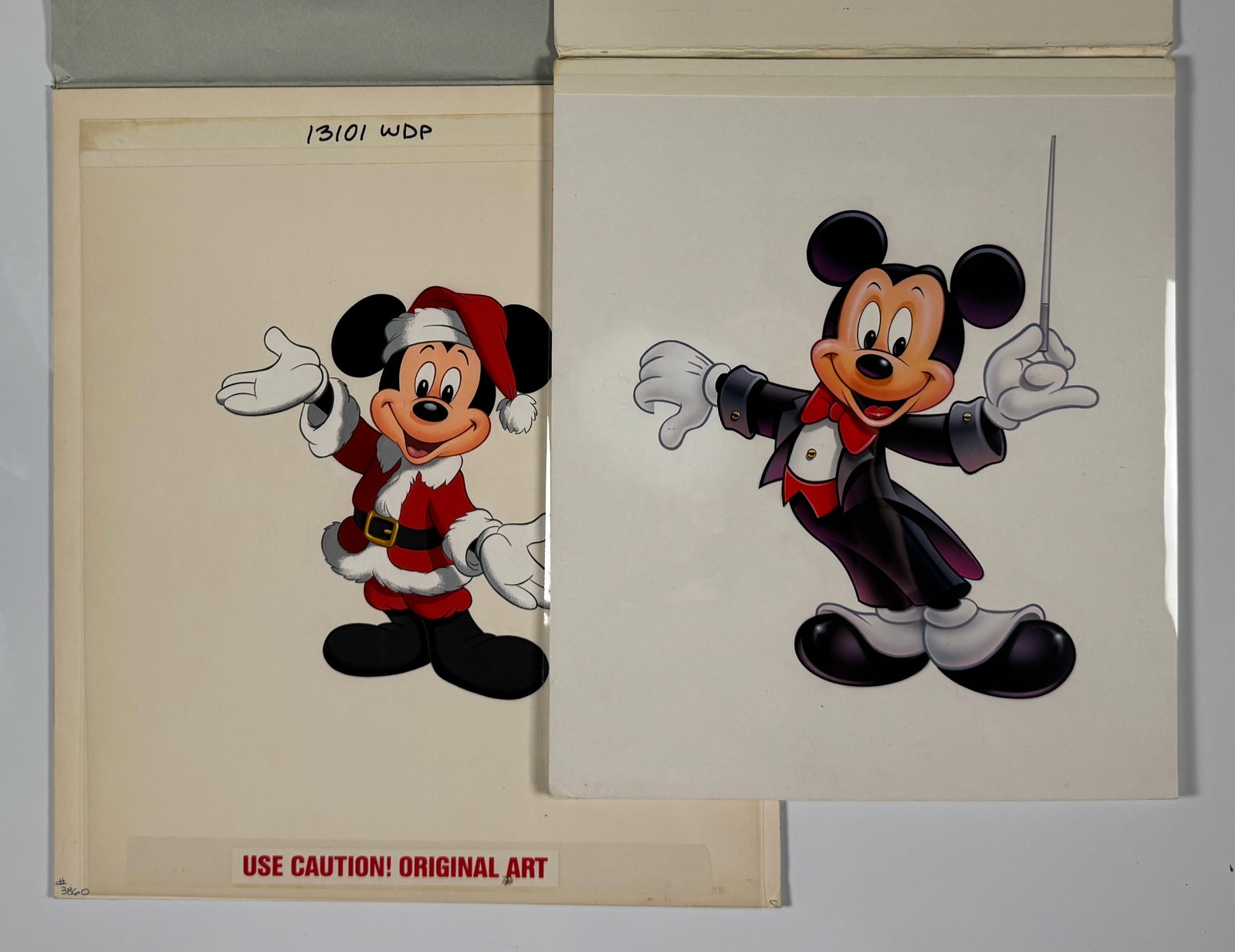 Disney Mickey Mouse Original Production Art Cel Paint Samples (1 of 5)