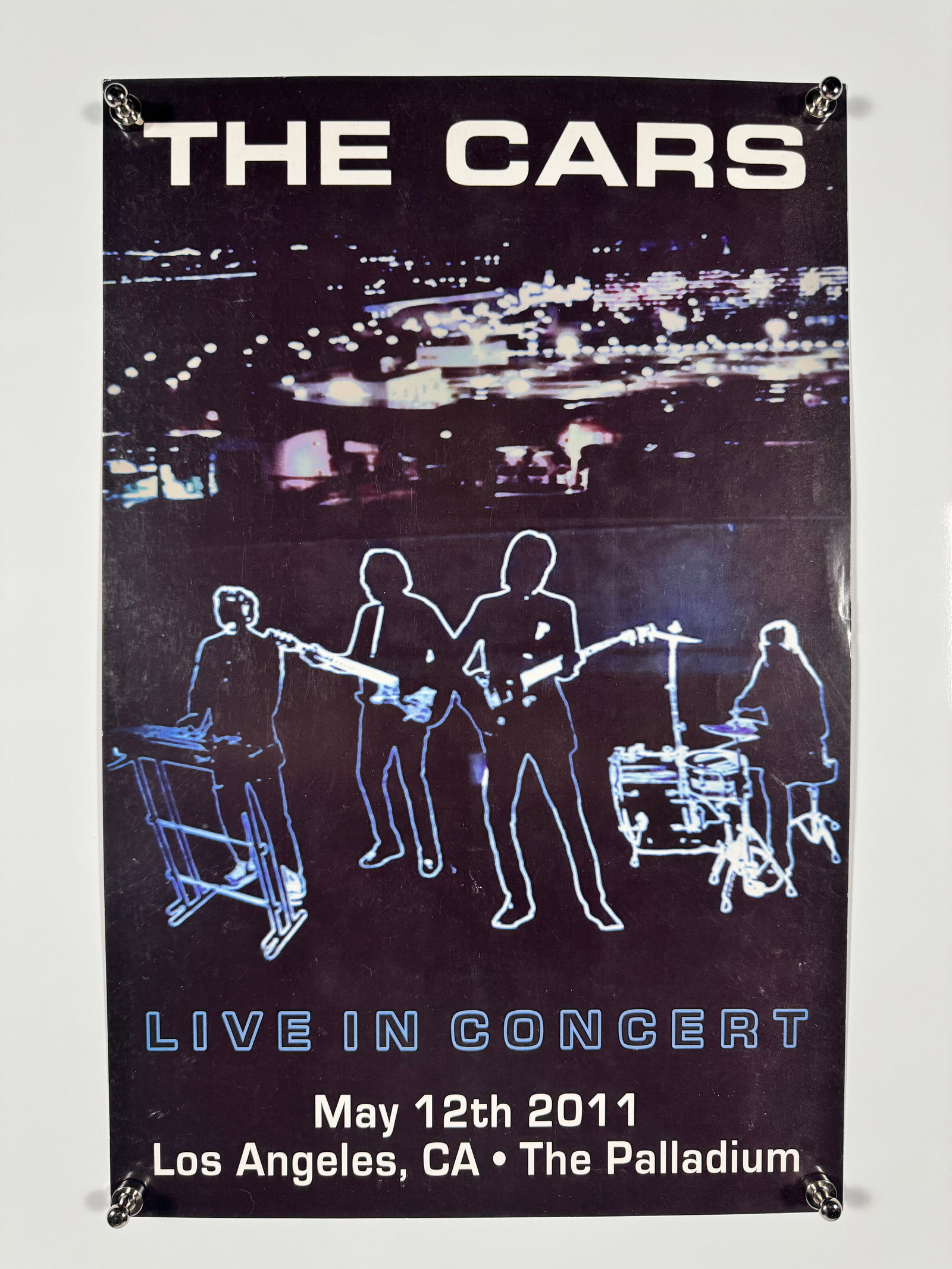 The Cars Live in Concert 2011 Los Angeles Palladium Concert Poster (1 of 1)