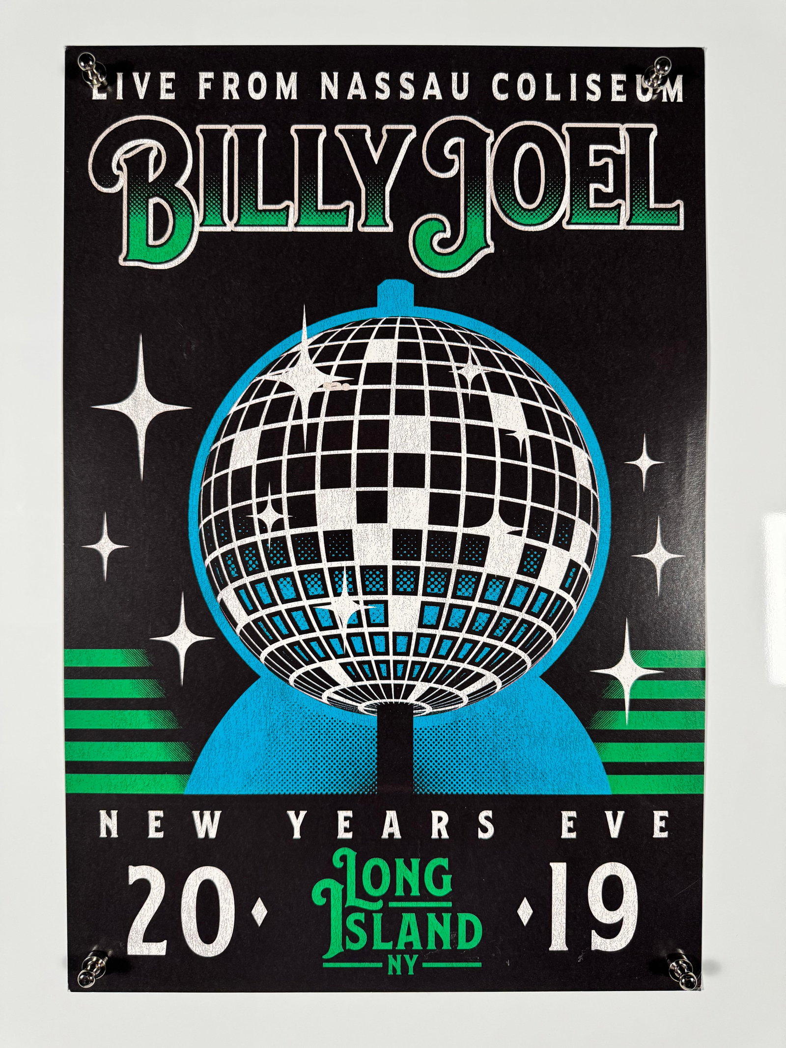 Billy Joel 2019 Nassau Coliseum New Years Eve Concert Poster (1 of 3)