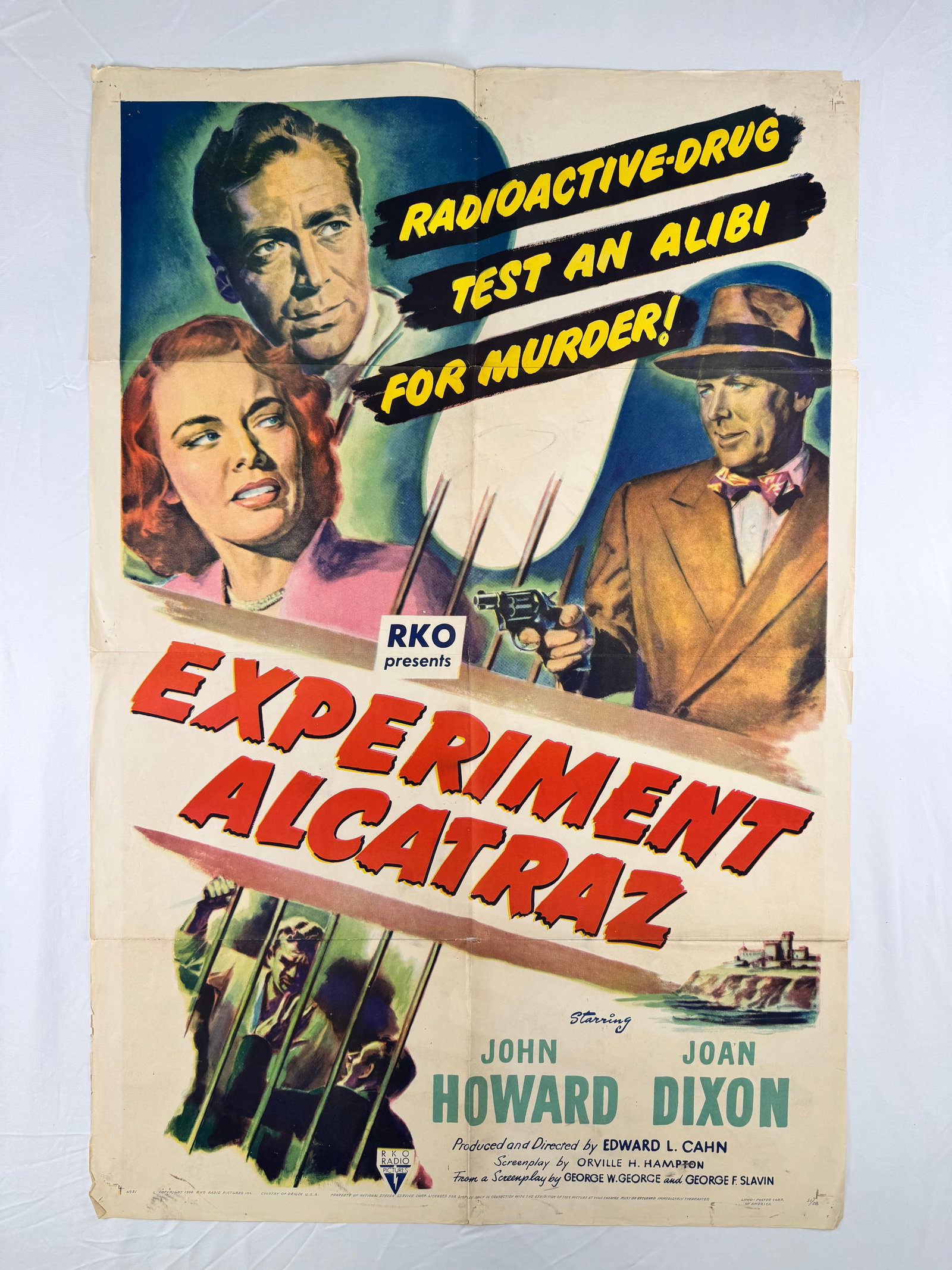 Experiment Alcatraz (1950) Original One Sheet Movie Poster Edward L Cahn John Howard (1 of 7)